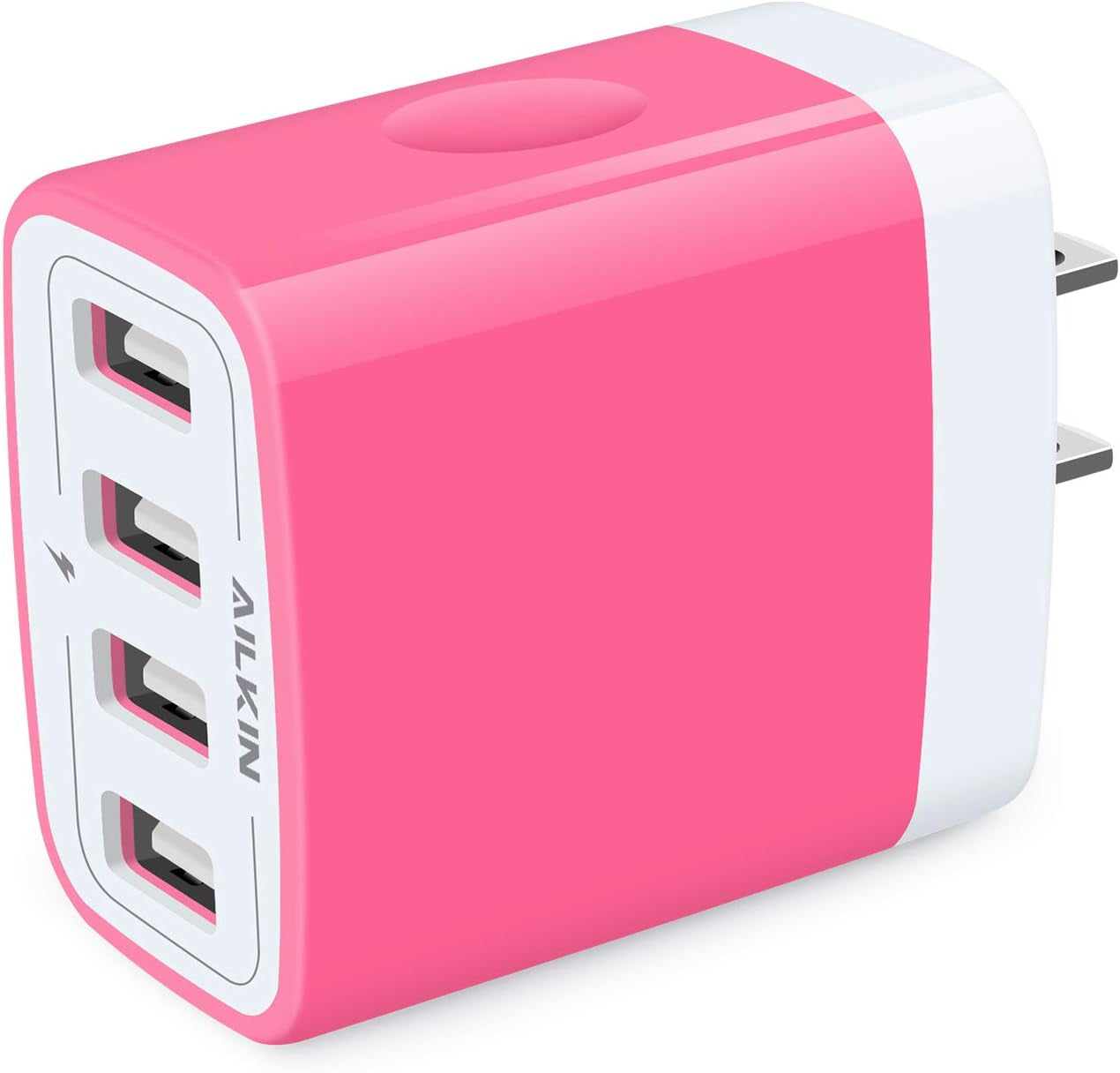Wall Charger, USB Charger Adapter, 4.8A 4Multi Port Fast Charging Station Power Base Block Plug Cube Brick for Iphone 17 16 15 14 SE 13 12 11Pro Max/X/Plus, Samsung A16/A17/S25/S24 Kindle Plug