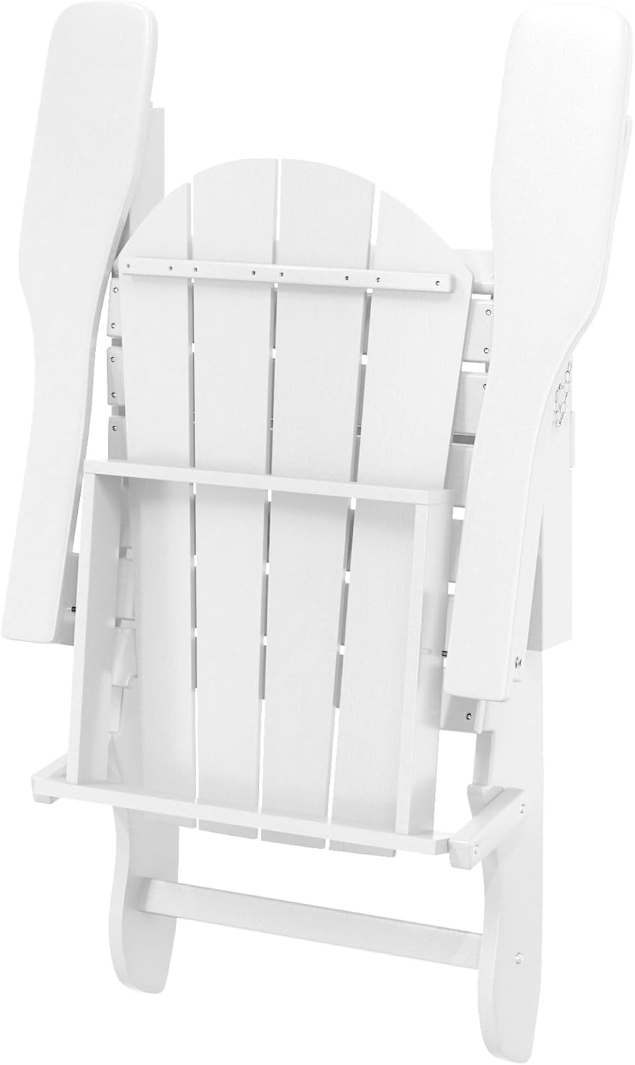 Westin Outdoors Laguna WO Home Furniture Adirondack Chair 2 PCS Set Outdoor Folding Patio Chair for Bon Fire Pit Garden Lawn Backyard Lounging Relaxing (White)
