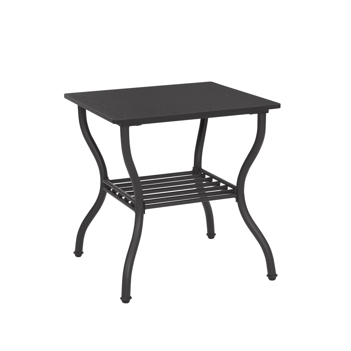 3 Piece Coffee Table Set,With 1 Coffee Table & 2 End Side Table,For Living Room,Metal+Wood