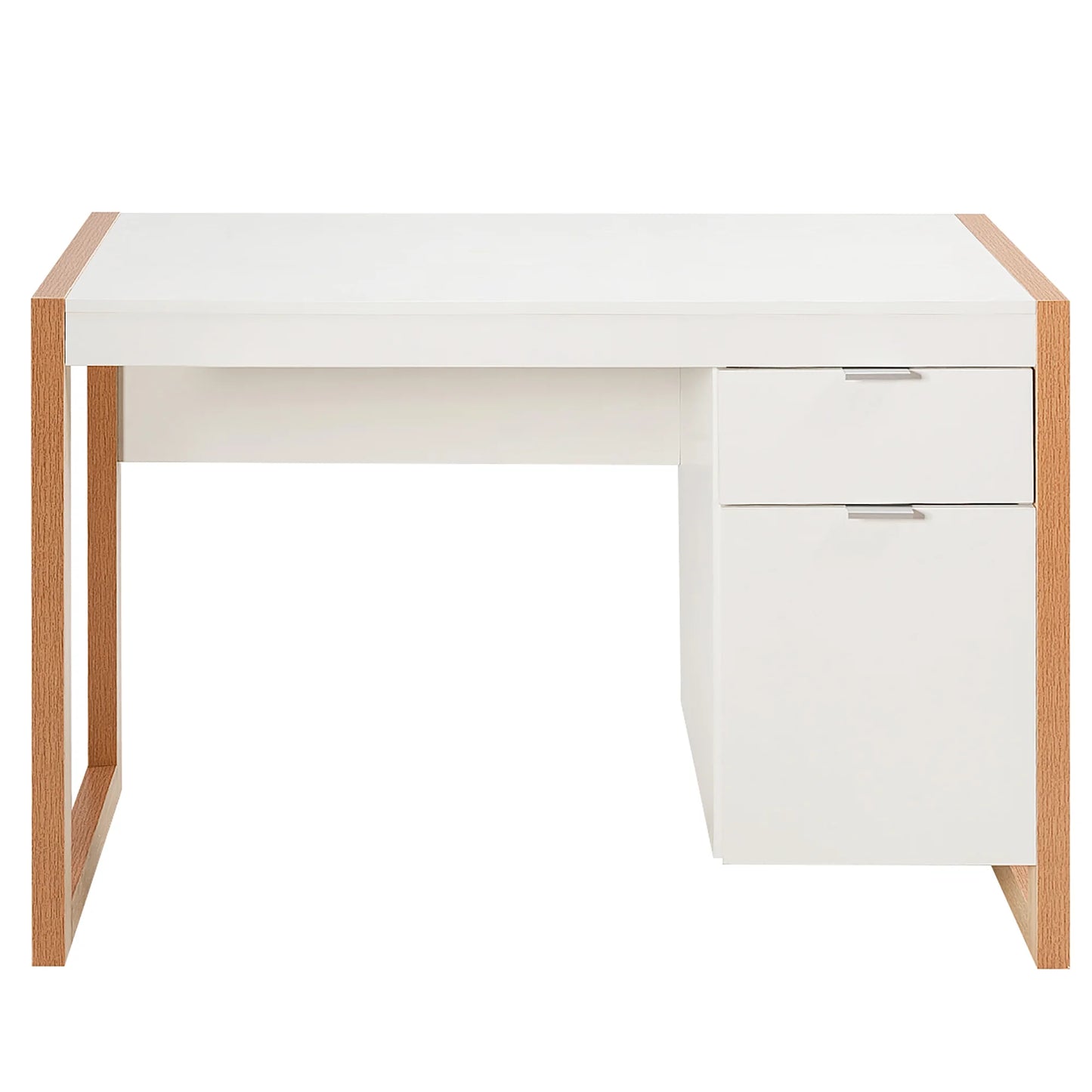 Computer Desk Workstation Table with Drawers Home Office White