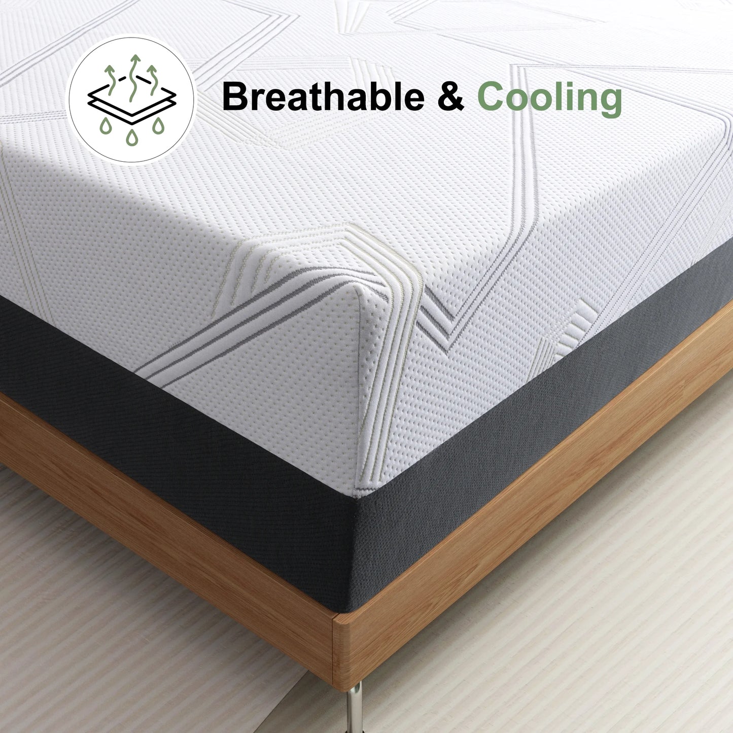 Full Size Mattress, 10" Medium Gel Memory Foam Mattress in a Box for Adult