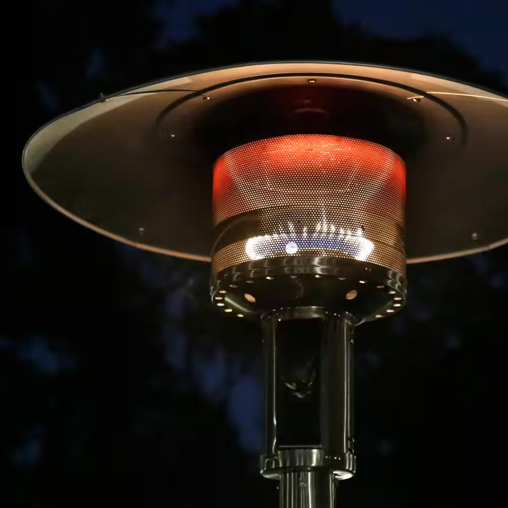 48,000 Btu'S Patio Heater, Outdoors Gas Patio Heaters Floor Standing Patio Heater Commercial Full Stainless Steel
