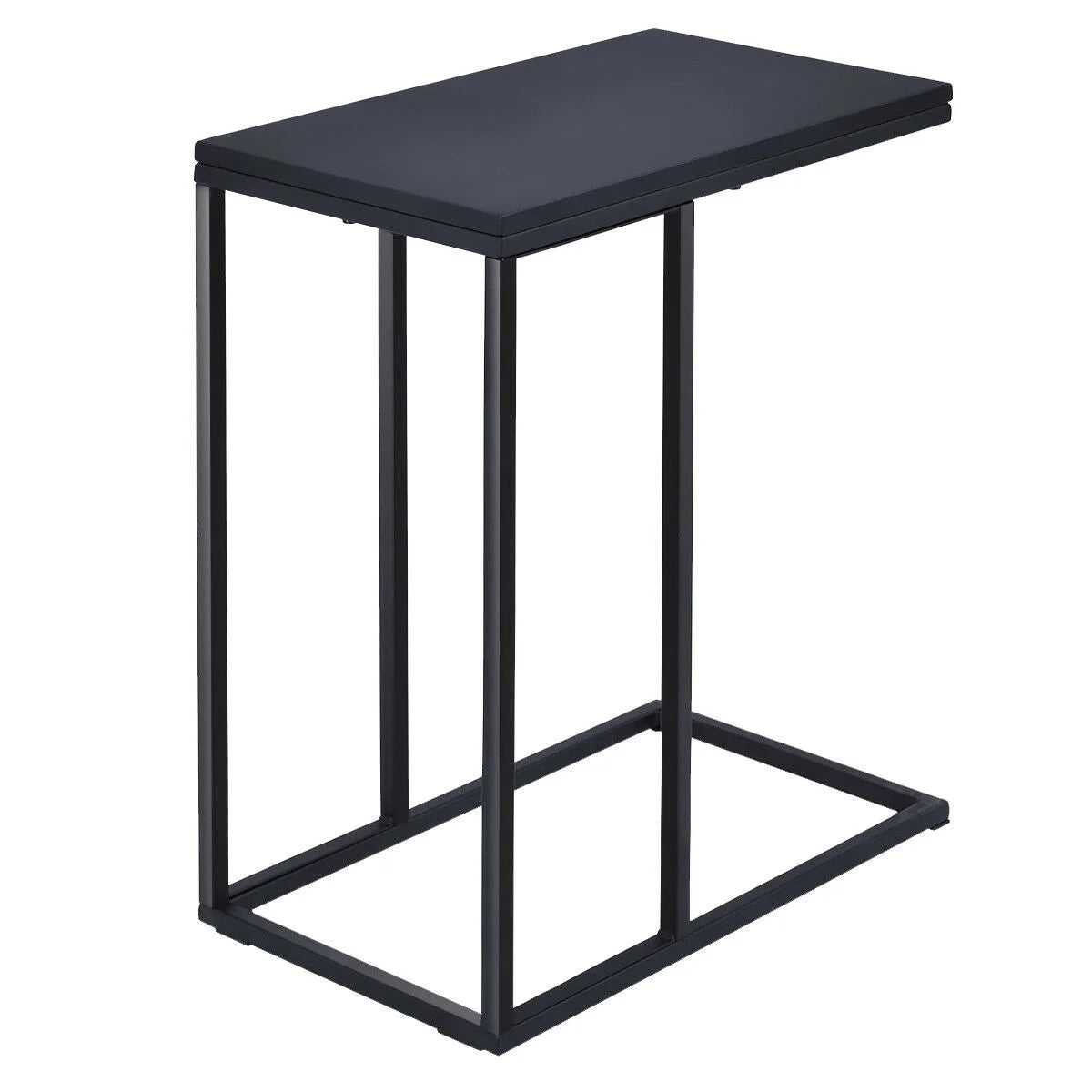 Coffee Tray Sofa Side End Table Ottoman Couch Console Stand TV Lap Snack Black