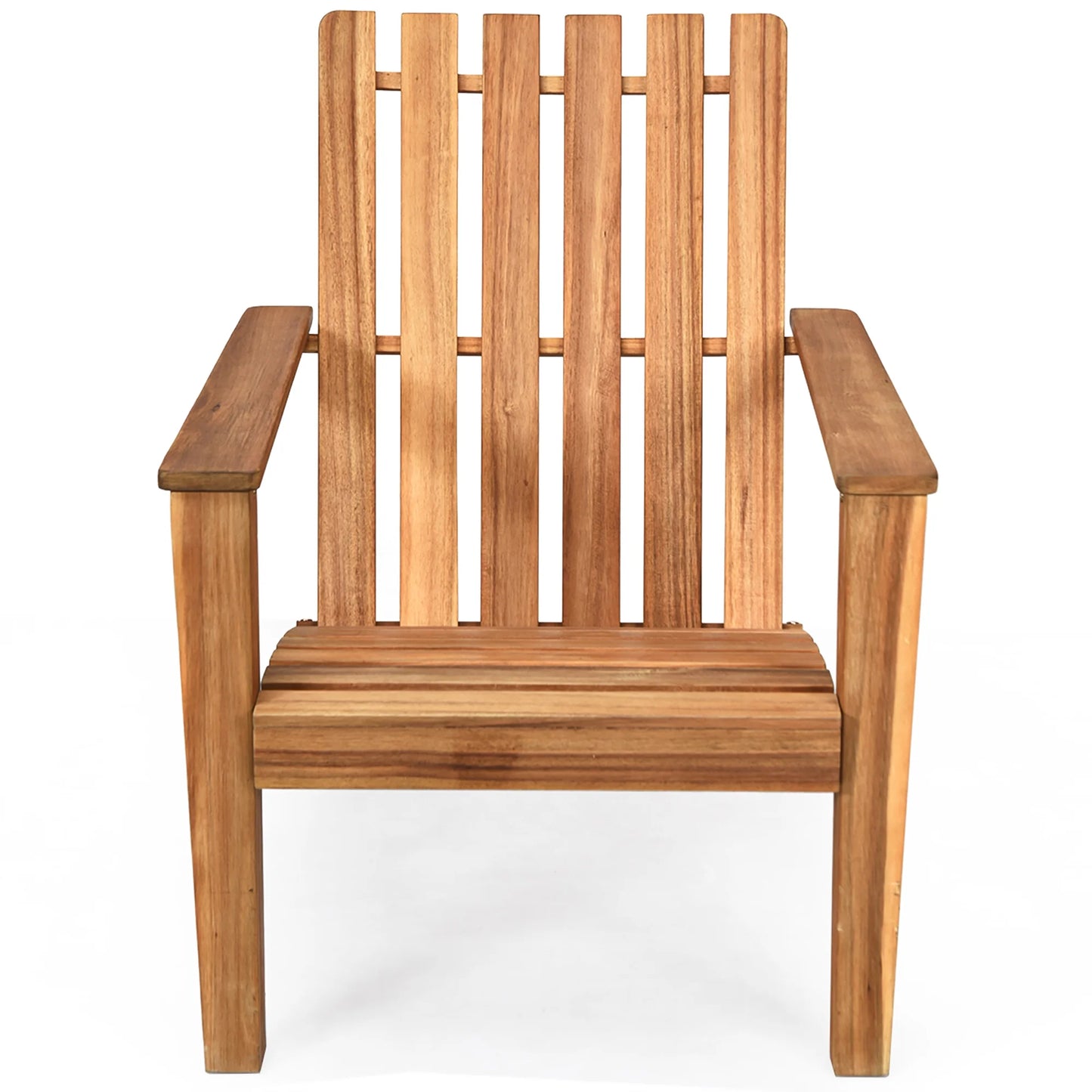 Patio Acacia Wood Adirondack Chair Lounge Armchair Sturdy Outdoor Garden Yard