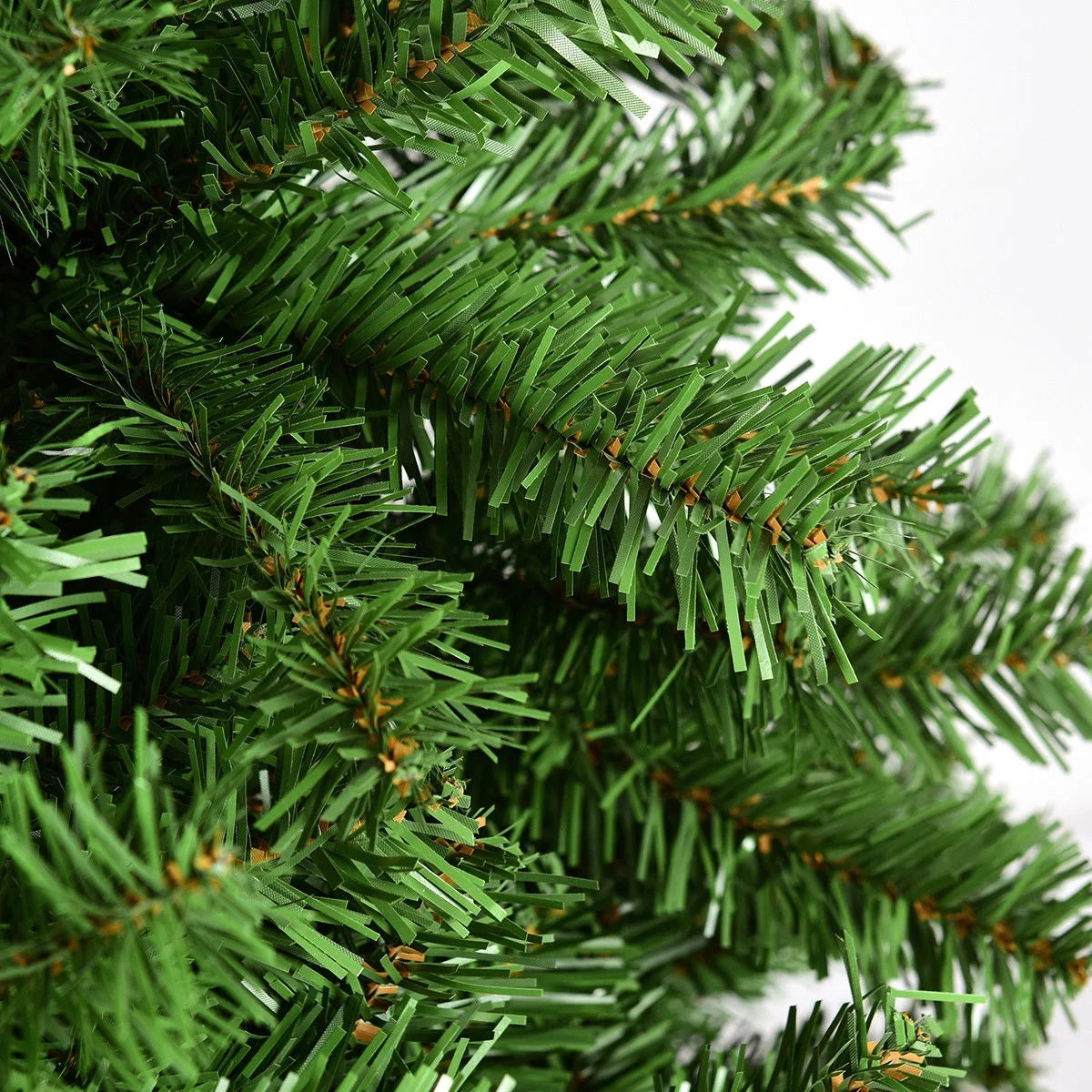 7.5FT PVC Christmas Tree 1346 Tips Hinged Solid Metal Leg