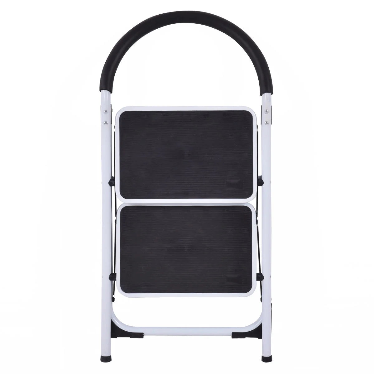 2 Step Ladder Folding Stool Heavy Duty 330Lbs Capacity Industrial Lightweight