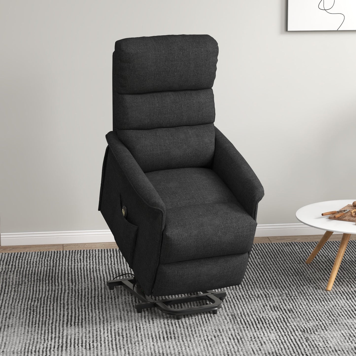 Electric Power Lift Recliner Chair for the Elderly, Beige