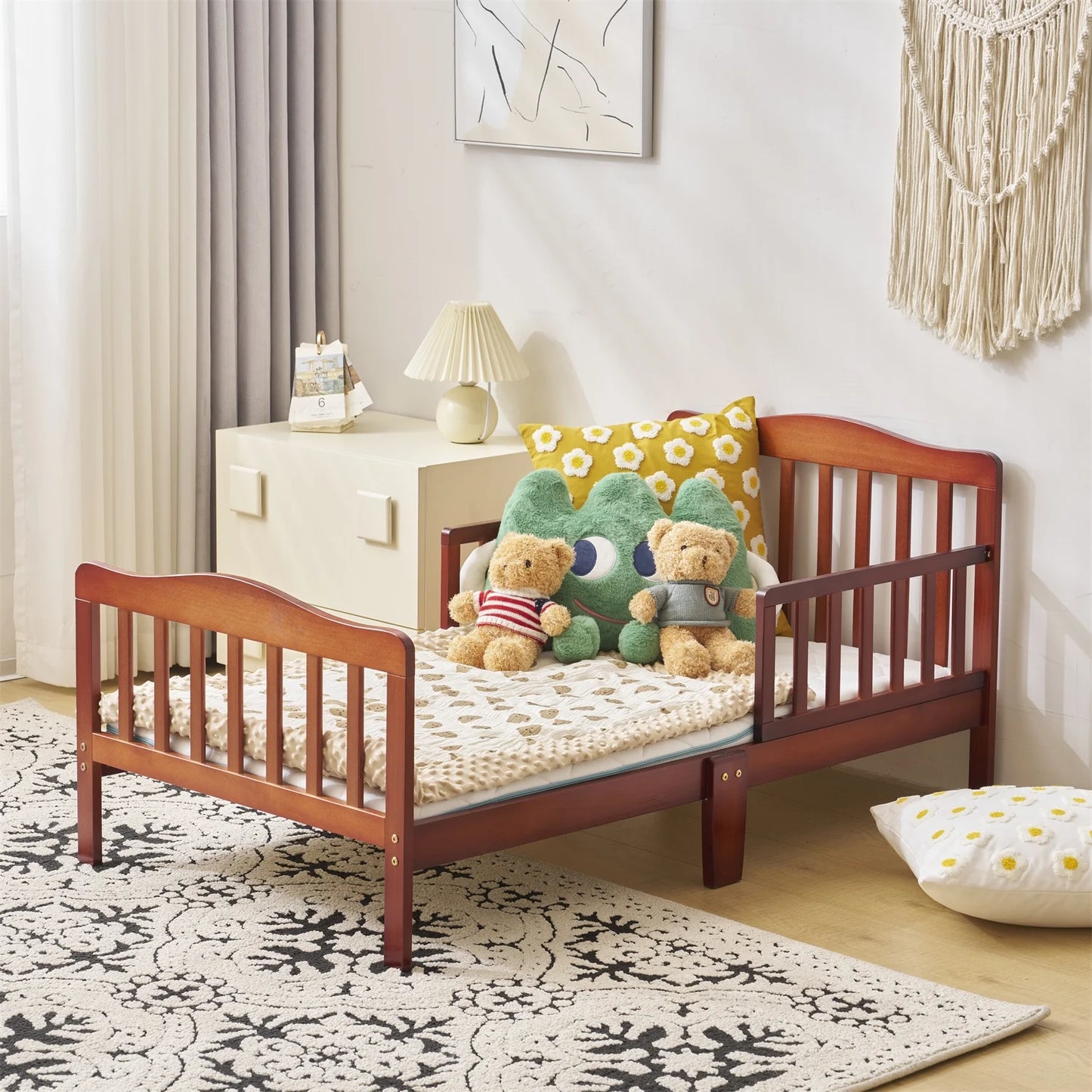 Baby Toddler Bed Kids Children Wood Bedroom Furniture Baby Relax Boys Girls