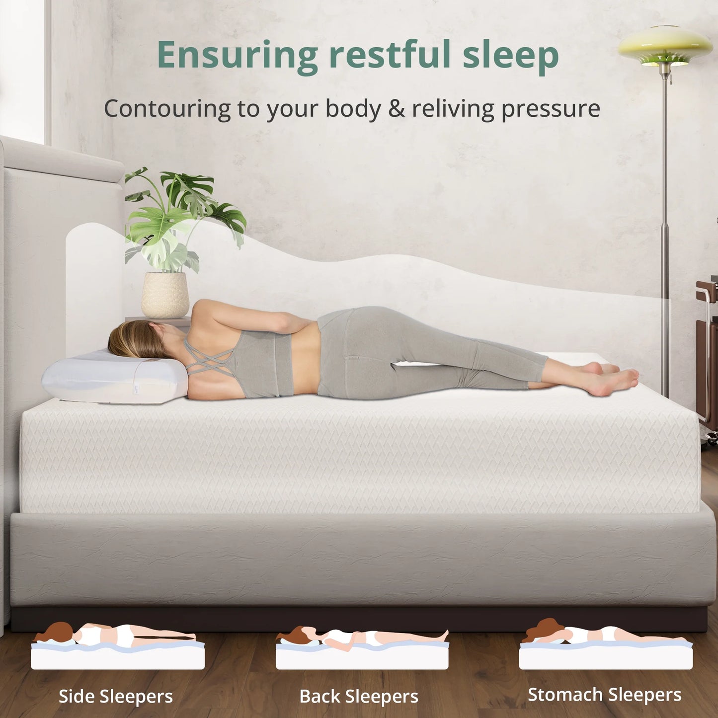 Truezen Twin Mattress, 6" Memory Foam Mattresses in a Box, Medium