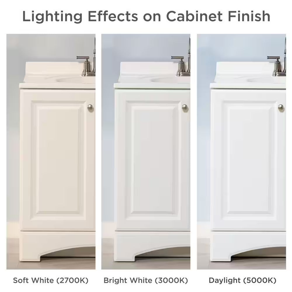 31 In. Single Sink White Bath Vanity with White Cultured Marble Top (Assembled)