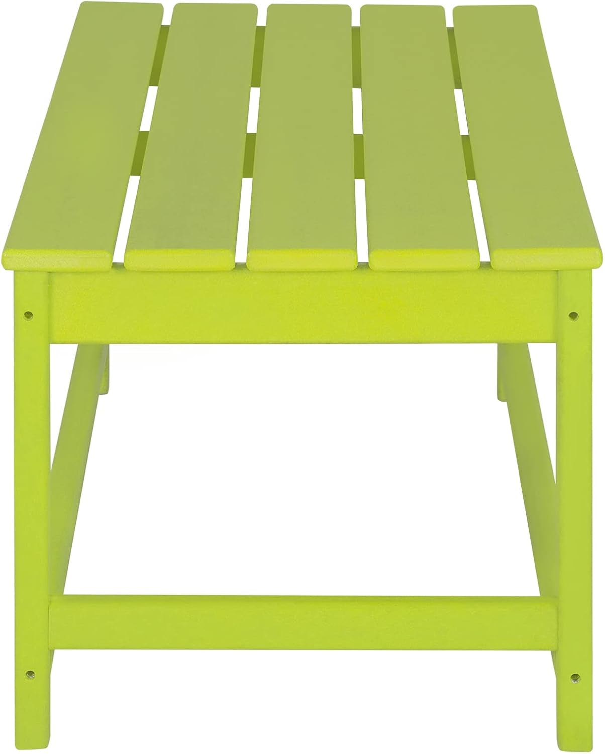 WO Home Furniture Adirondack Chairs Table Set of 3 PCS Outdoor Folding Chairs Coffee Table Weather/Uv Resistant for Lawn, Garden, Bon Fire, Balcony (Lime)
