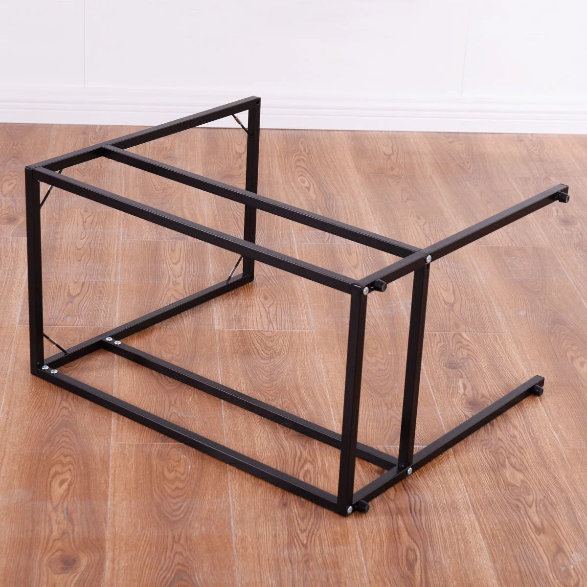 Coffee Tray Side Sofa End Table Ottoman Couch Stand TV Lap Snack W/Glass Top New