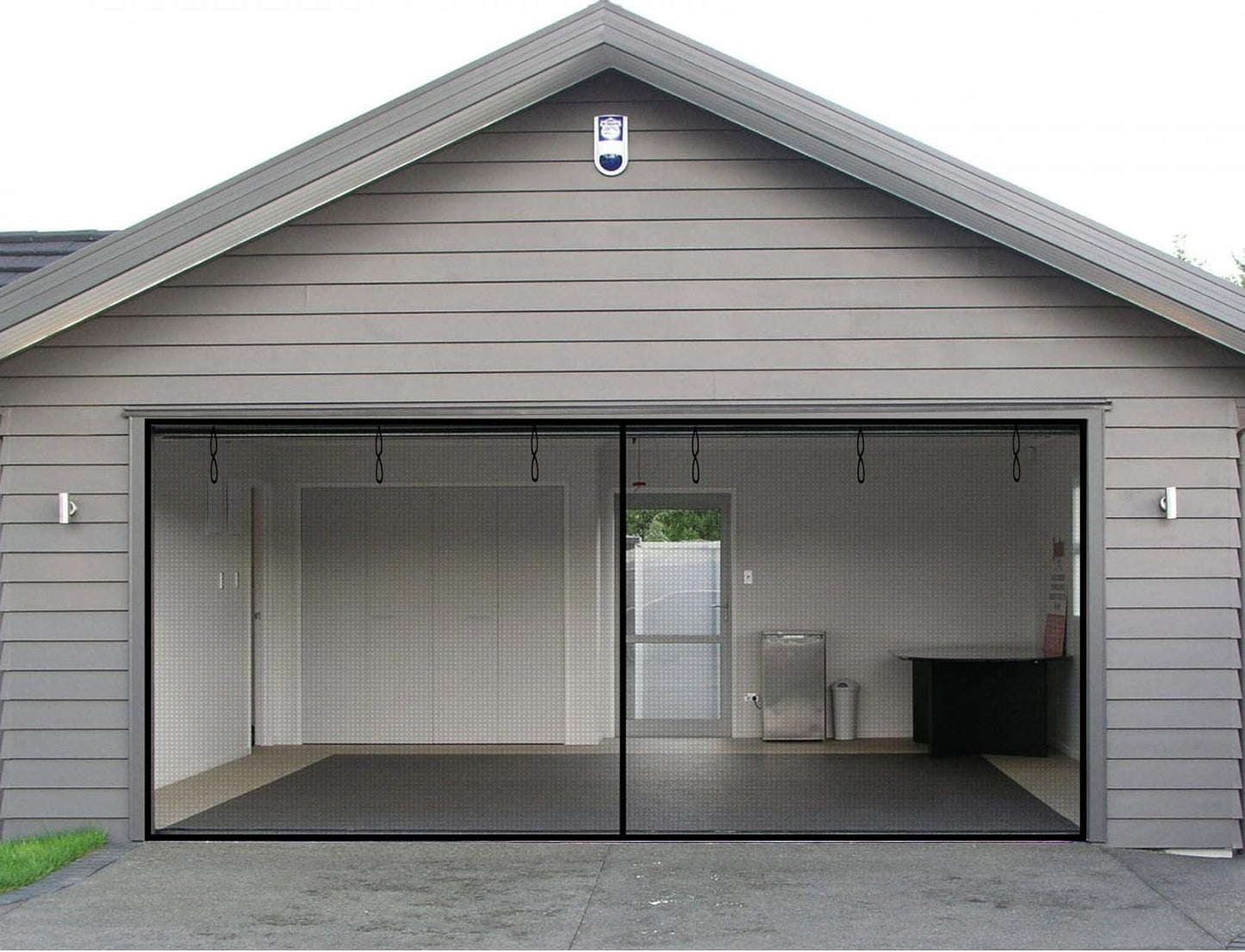 Garage Door Screen, 16X7 Ft Magnetic Closure Heavy Duty Weighted Bottom Garage Screen Doors for 2 Car Garage, Fiberglass Mesh anti Annoying Animal Out