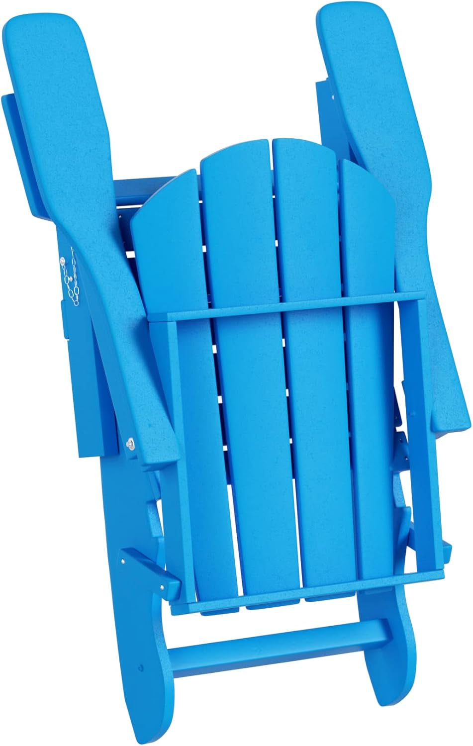 WO Home Furniture Adirondack Chair Outdoor Ottoman Set of 2 PCS Classic Patio Furniture (Pacific Blue)