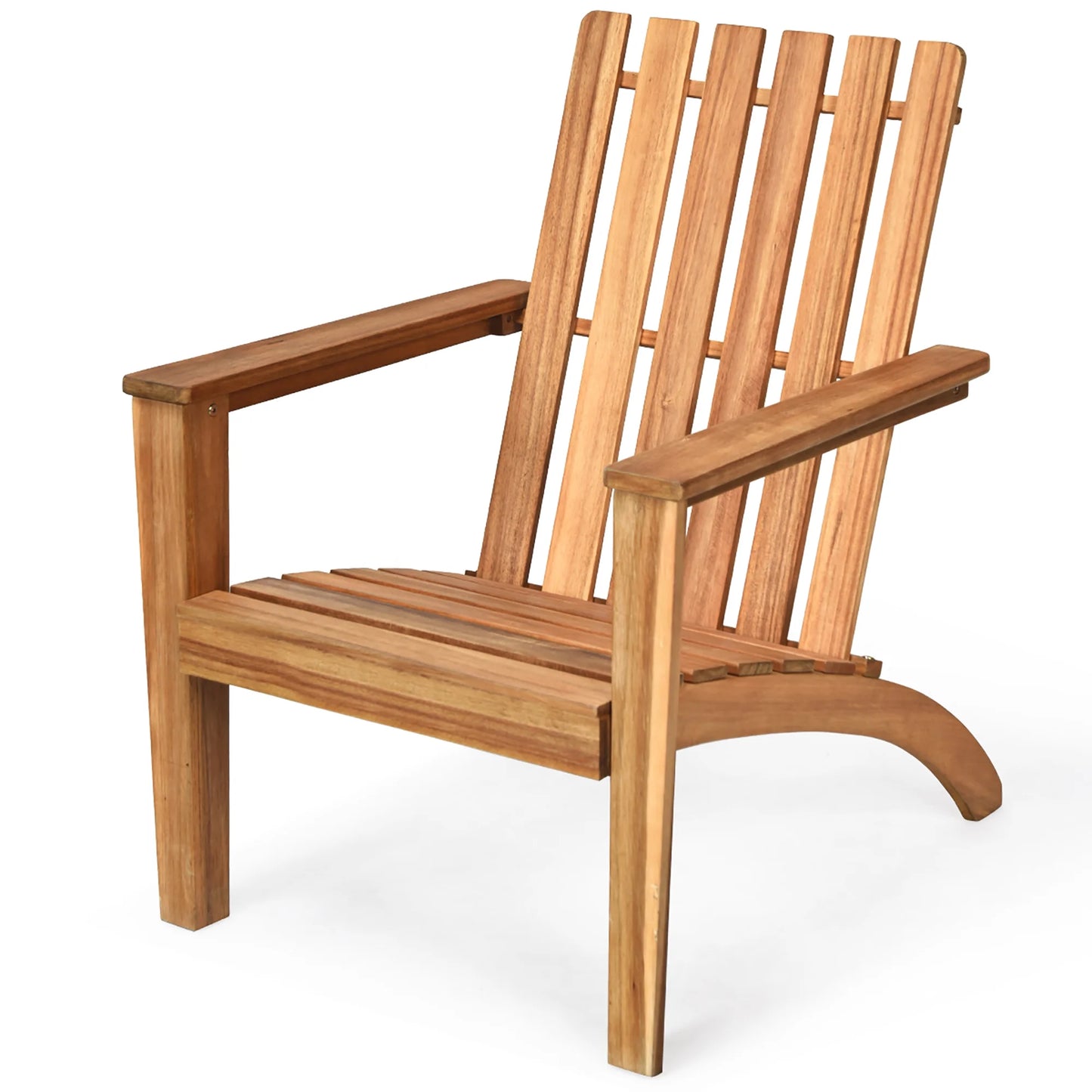 Patio Acacia Wood Adirondack Chair Lounge Armchair Sturdy Outdoor Garden Yard