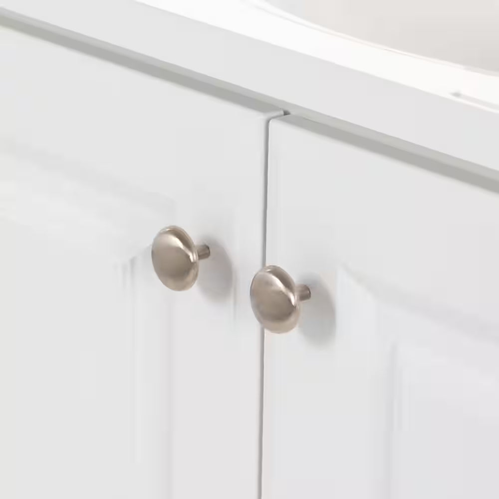 37 In. Single Sink White Bath Vanity with Cultured Marble Top (Assembled)