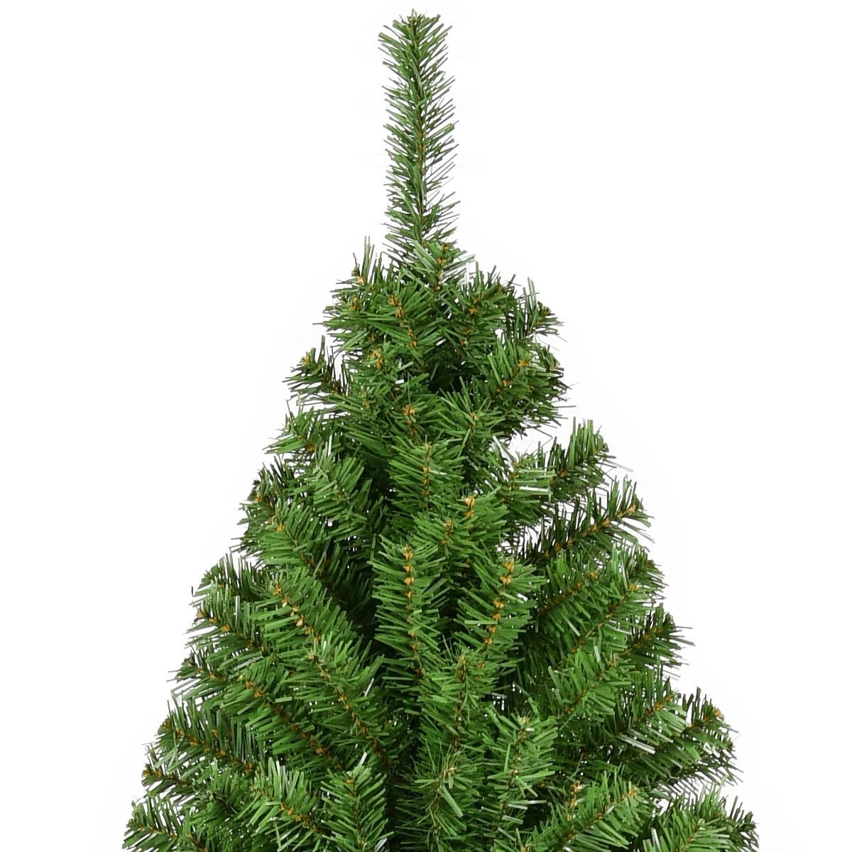 7.5FT PVC Christmas Tree 1346 Tips Hinged Solid Metal Leg