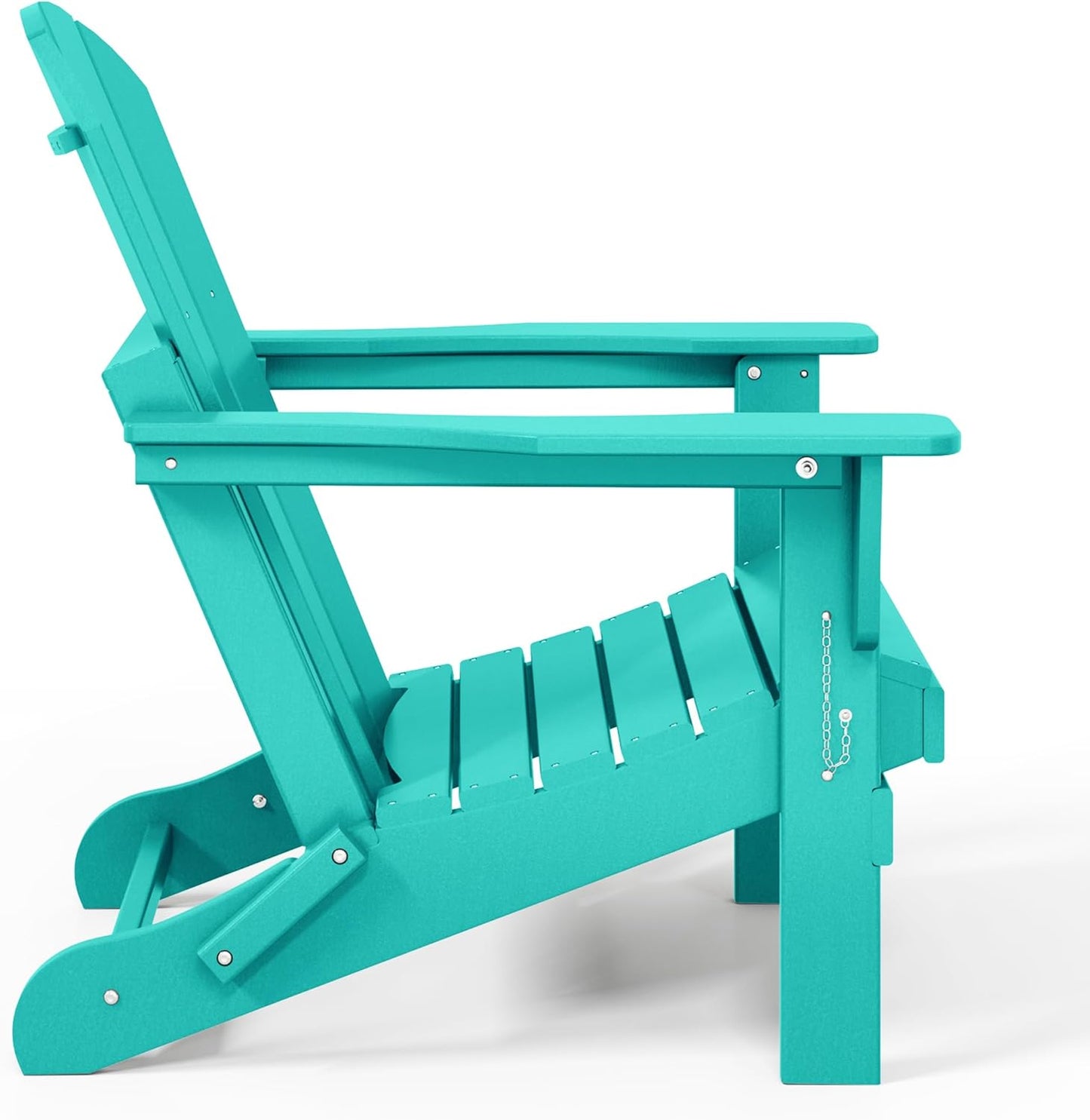 Westin Outdoors Laguna WO Home Furniture Adirondack Chair 2 PCS Set Outdoor Folding Patio Chair for Bon Fire Pit Garden Lawn Backyard Lounging Relaxing (Turquoise)