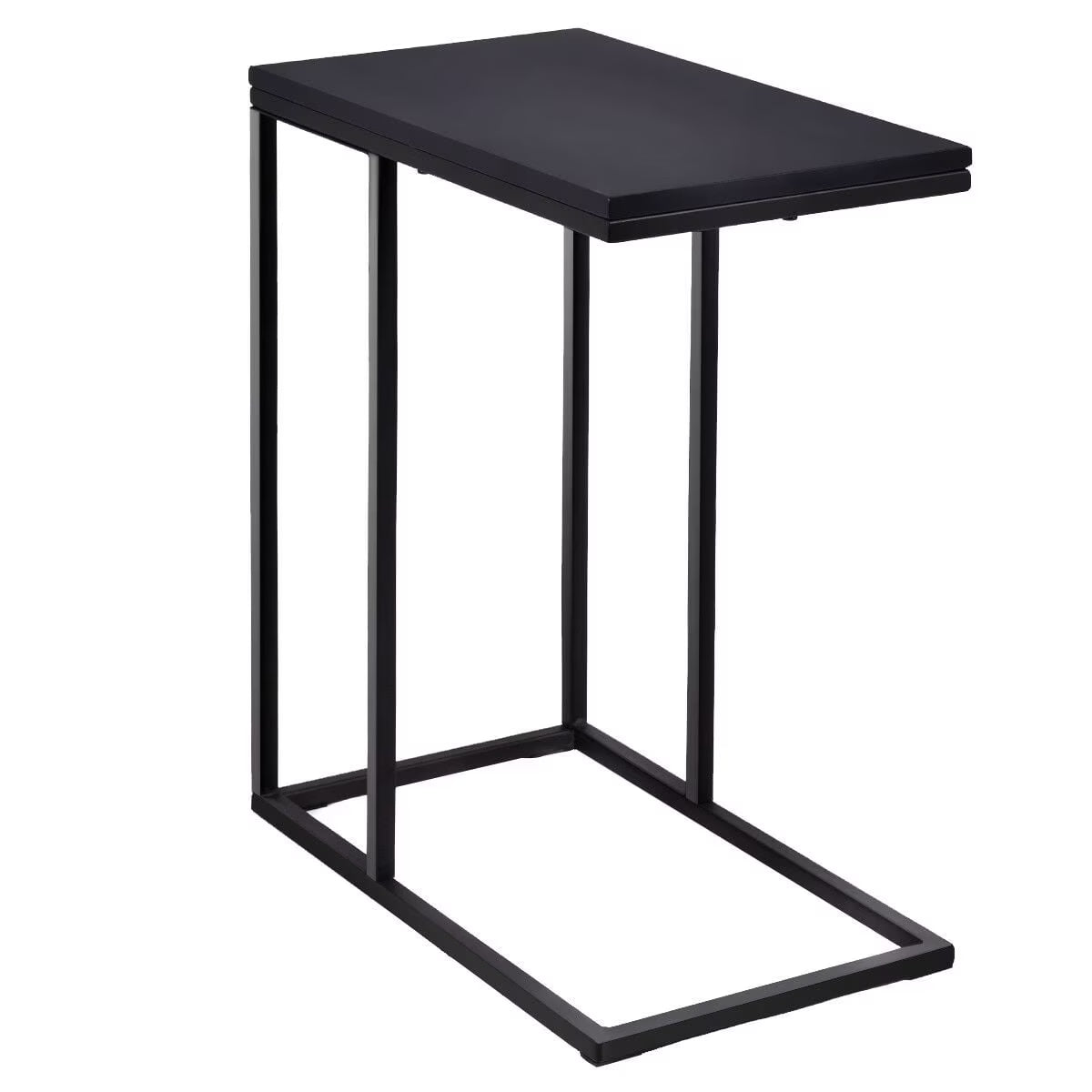 Coffee Tray Sofa Side End Table Ottoman Couch Console Stand TV Lap Snack Black