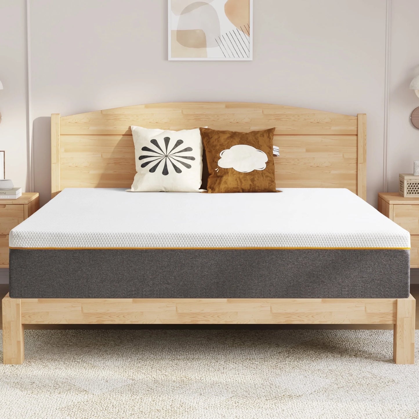 Queen Mattress, 14" Soft Memory Foam Mattress in a Box
