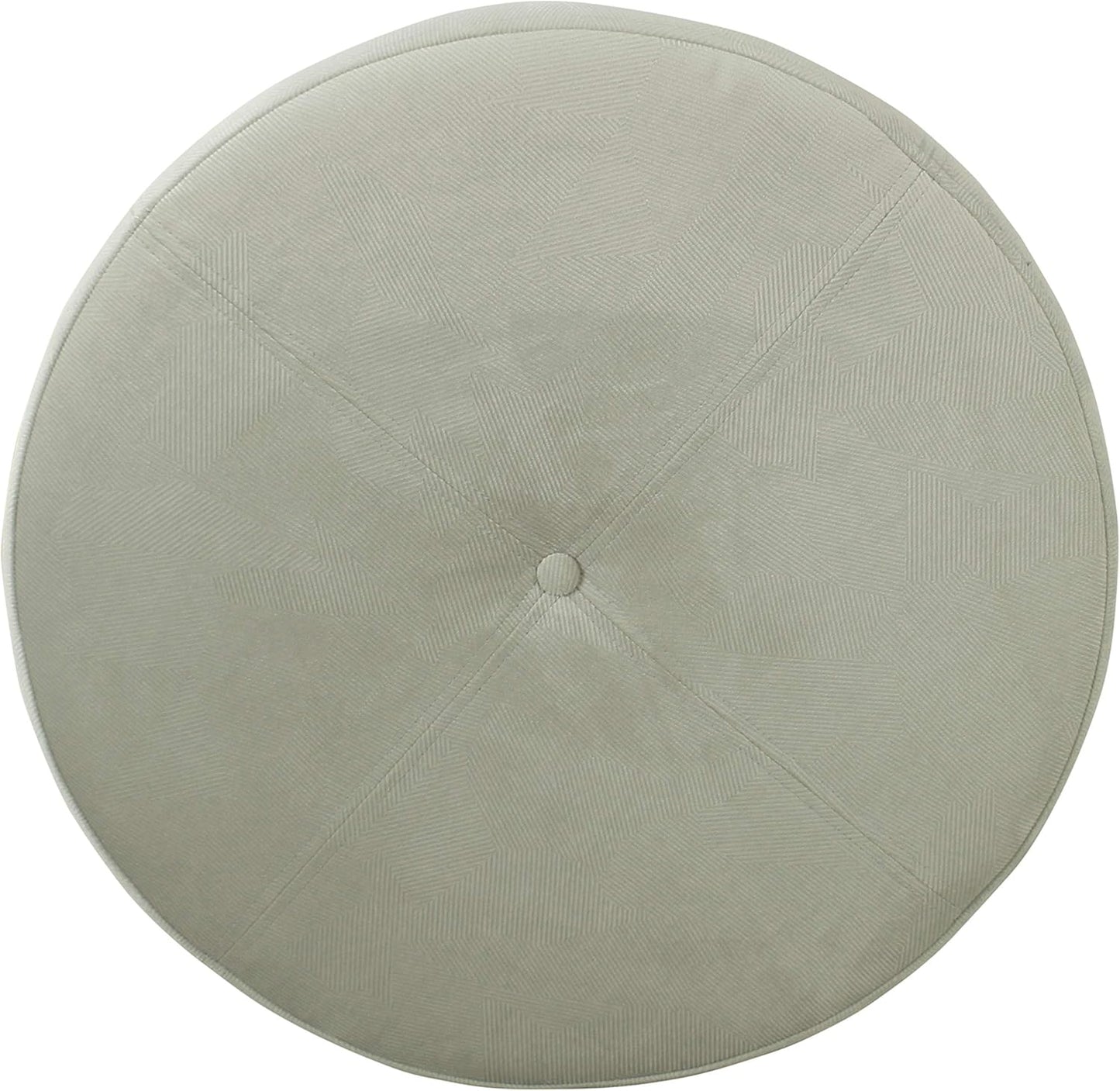 Large Velvet Storage Ottoman - Textured Gray