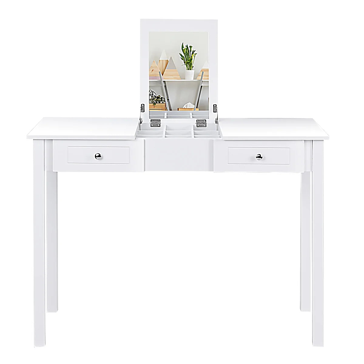 Vanity Table Dressing Table Flip Top Desk Furniture White