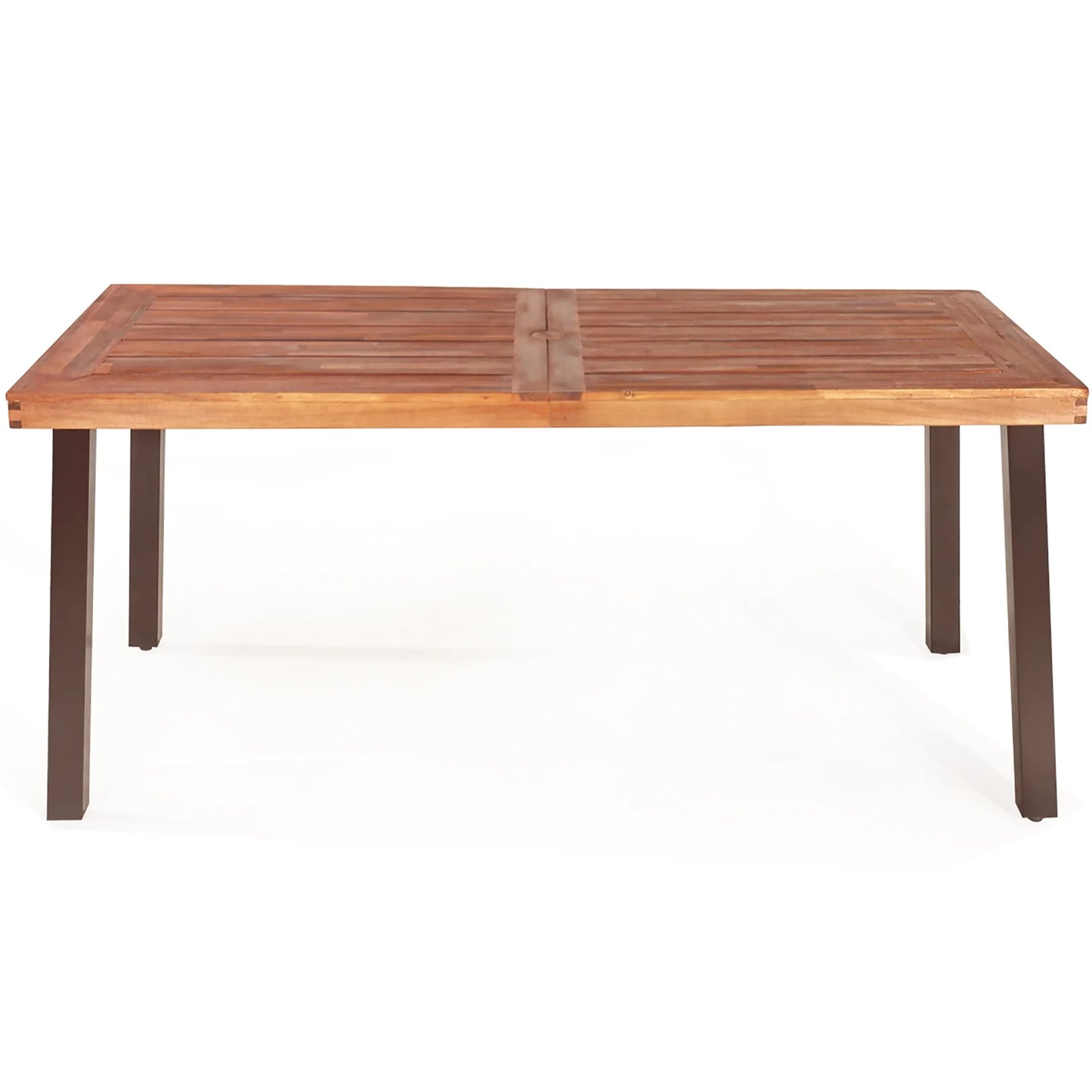 Rectangular Acacia Wood Dining Table Rustic Furniture Indoor &Outdoor