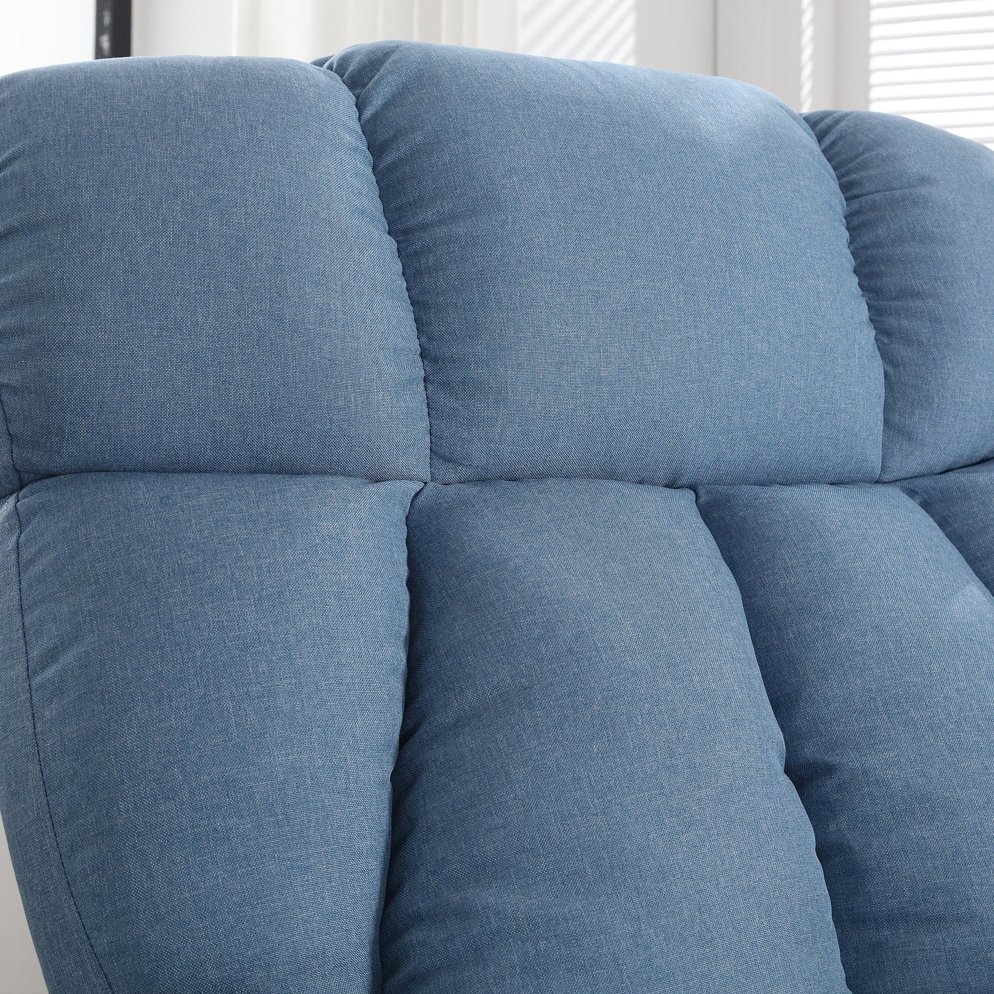 Power Lift Recliner Chair Recliners for Elderly with Heat and Massage Recliner Chair for Living Room with Infinite Position and Side Pocket,Usb Charge Port,Blue