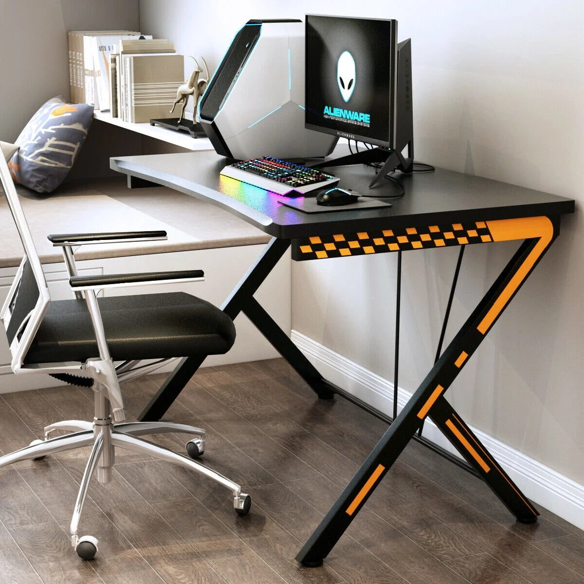 Gaming Desk Computer Desk PC Laptop Table Workstation Home Office Ergonomic New