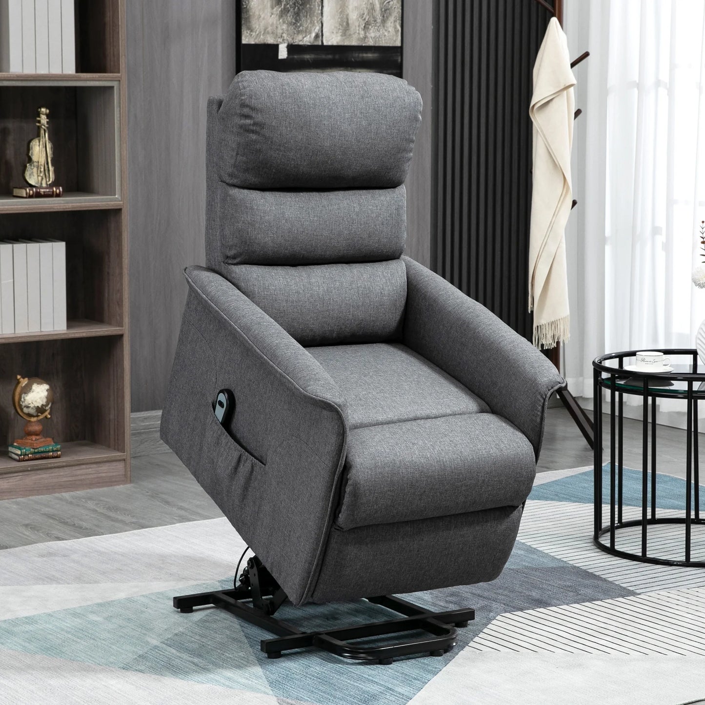 Electric Power Lift Recliner Chair for the Elderly, Beige