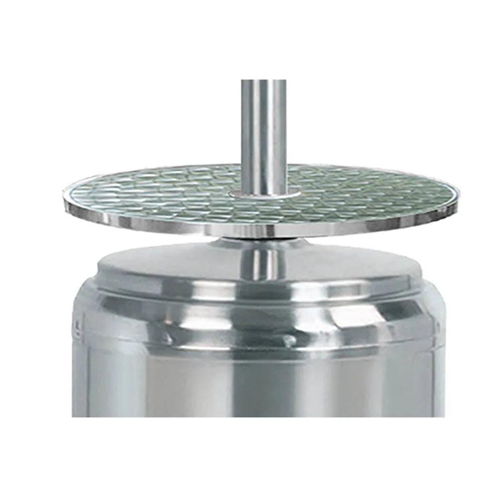 Patio Heater- 87'' Tall Stainless Steel AZ Patio Heater with Table