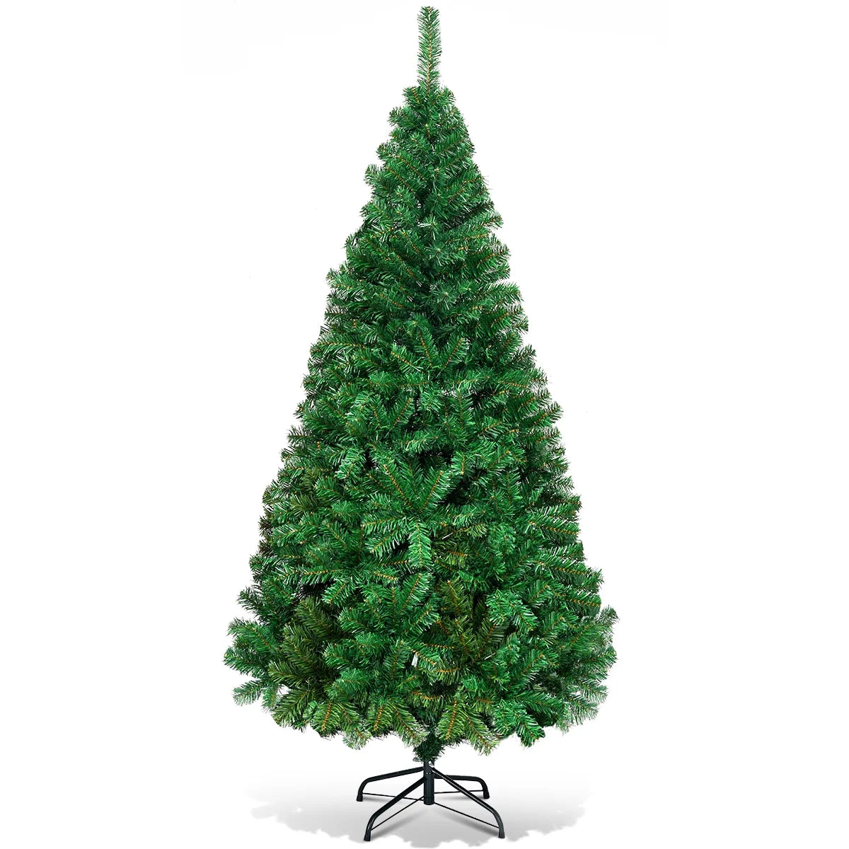 CM19723 7Ft Artificial PVC Christmas Tree W/Stand Holiday Season Indoor & Outdoor, Green