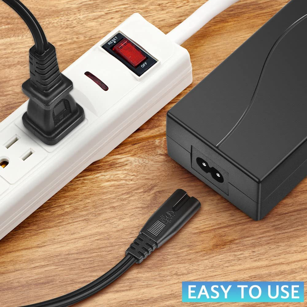 Power Cord for Recliner Chair, 6Ft 2 Prong Power Recliner Wire Replacement, AC Adapter Cord for Lazyboy, Limoss OKIN Electric Sofa and Lift Chair