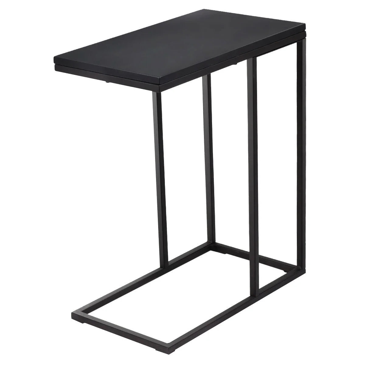 Coffee Tray Sofa Side End Table Ottoman Couch Console Stand TV Lap Snack Black