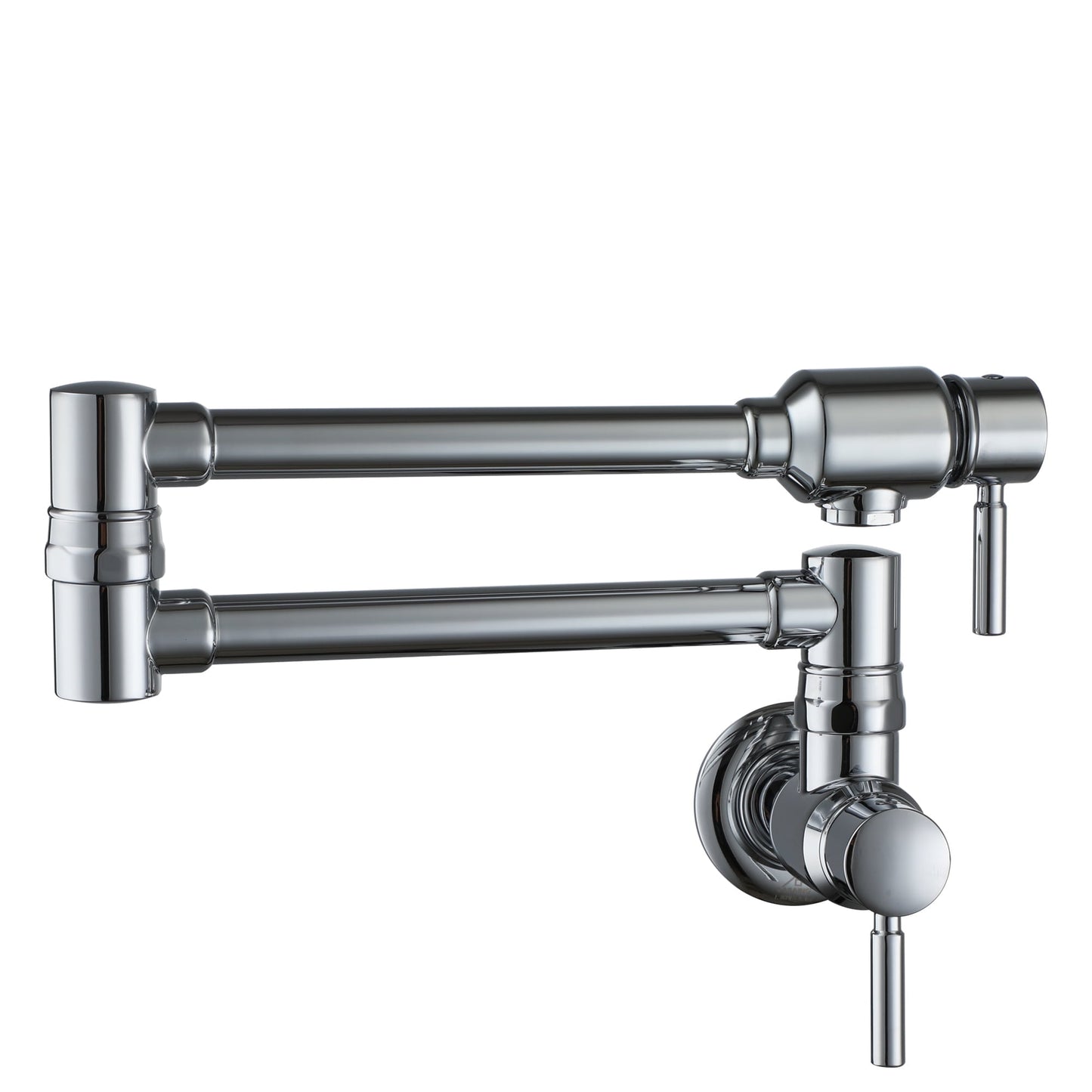 CASAINC Wall Mounted Pot Filler Kitchen Faucet with Dual Swing Arms, Chrome
