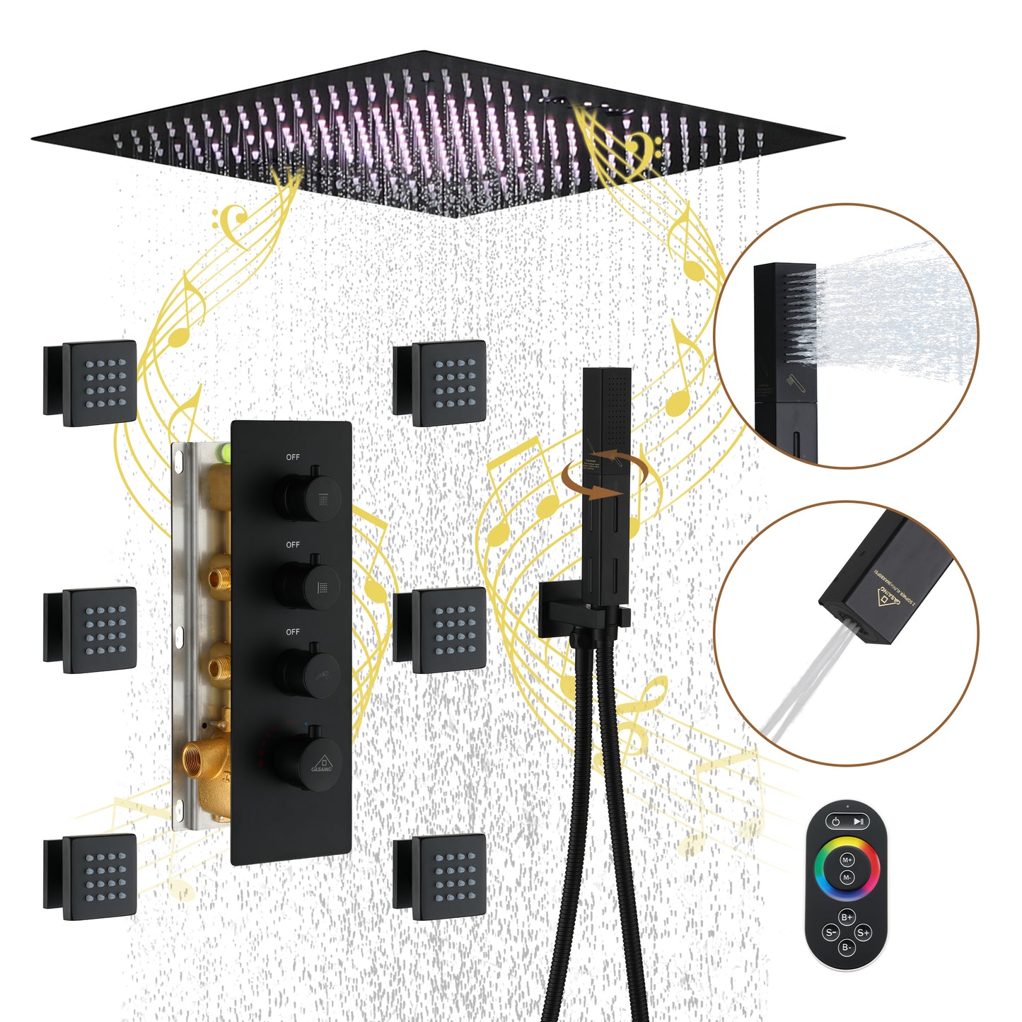 CASAINC Luxury Shower System Faucet