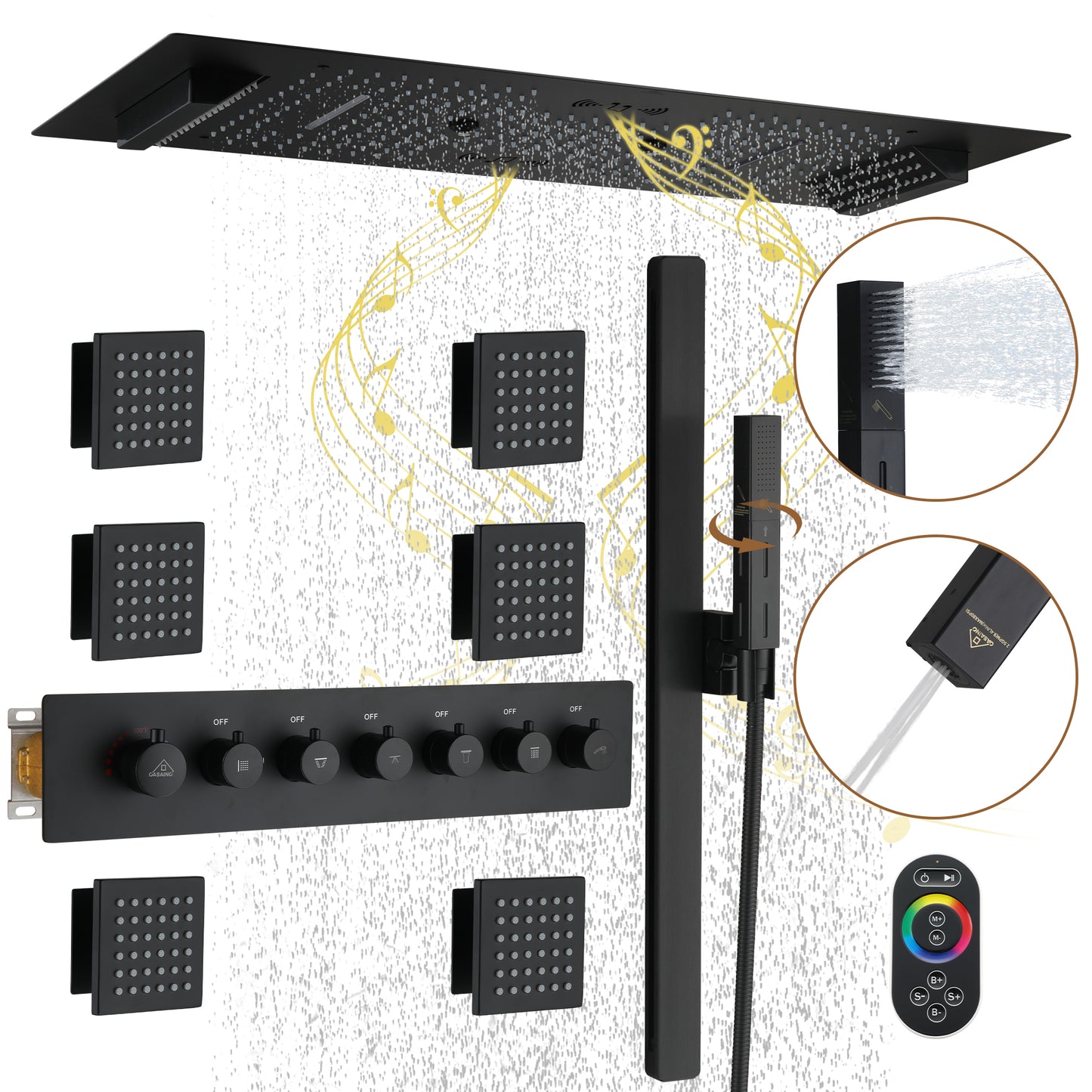CASAINC Luxury Shower System Faucet