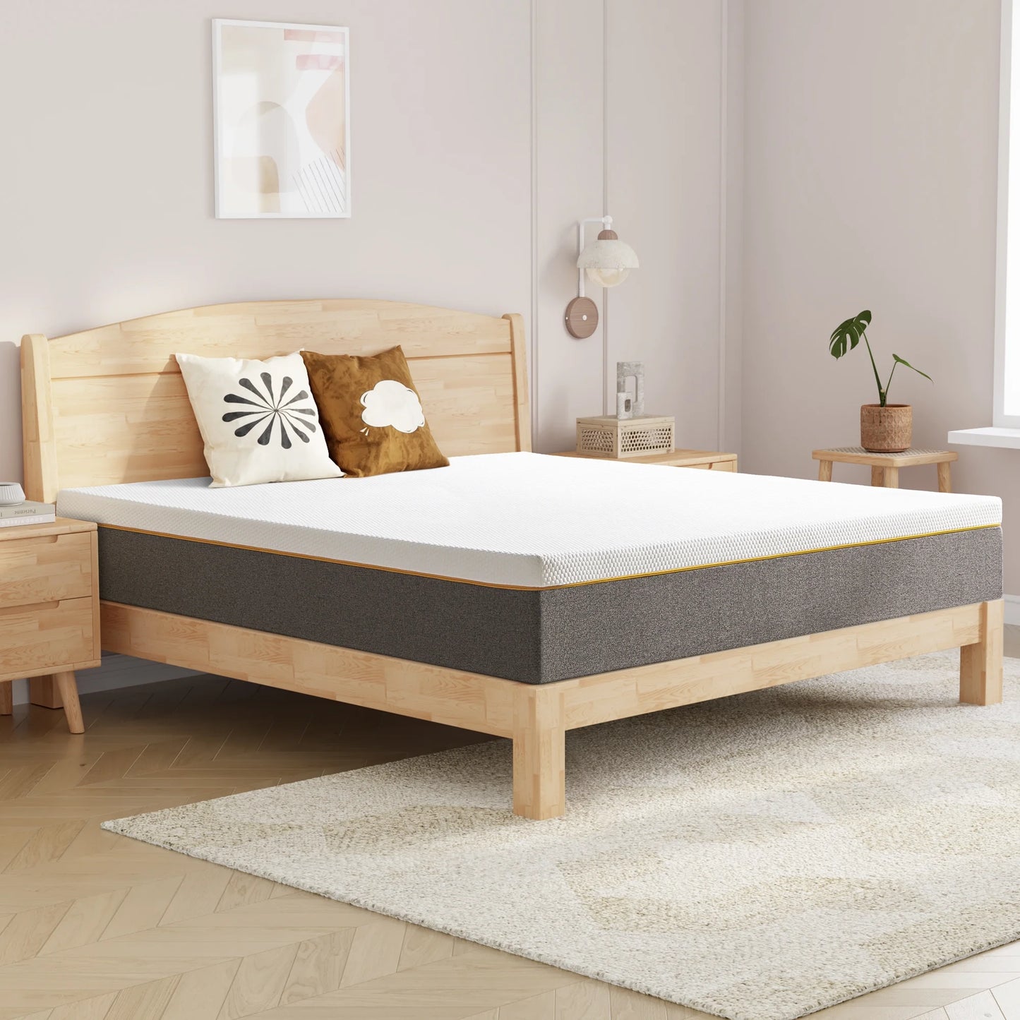 Queen Mattress, 14" Soft Memory Foam Mattress in a Box