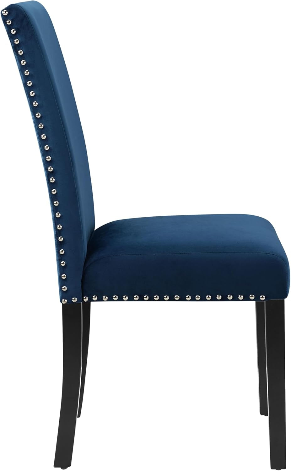 Celeste Blue Velvet Upholstered Dining Chair, Set of 2
