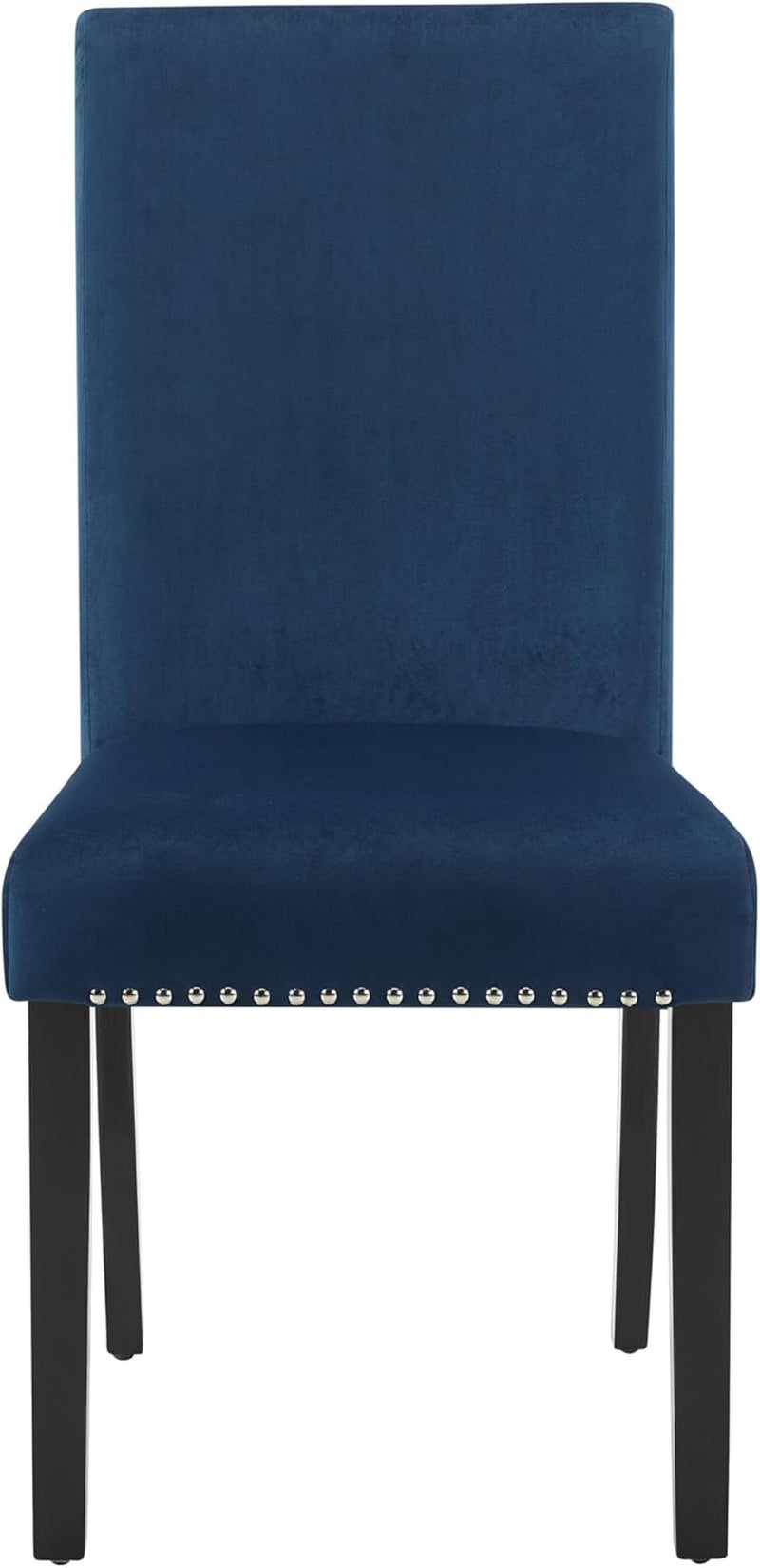 Celeste Blue Velvet Upholstered Dining Chair, Set of 2