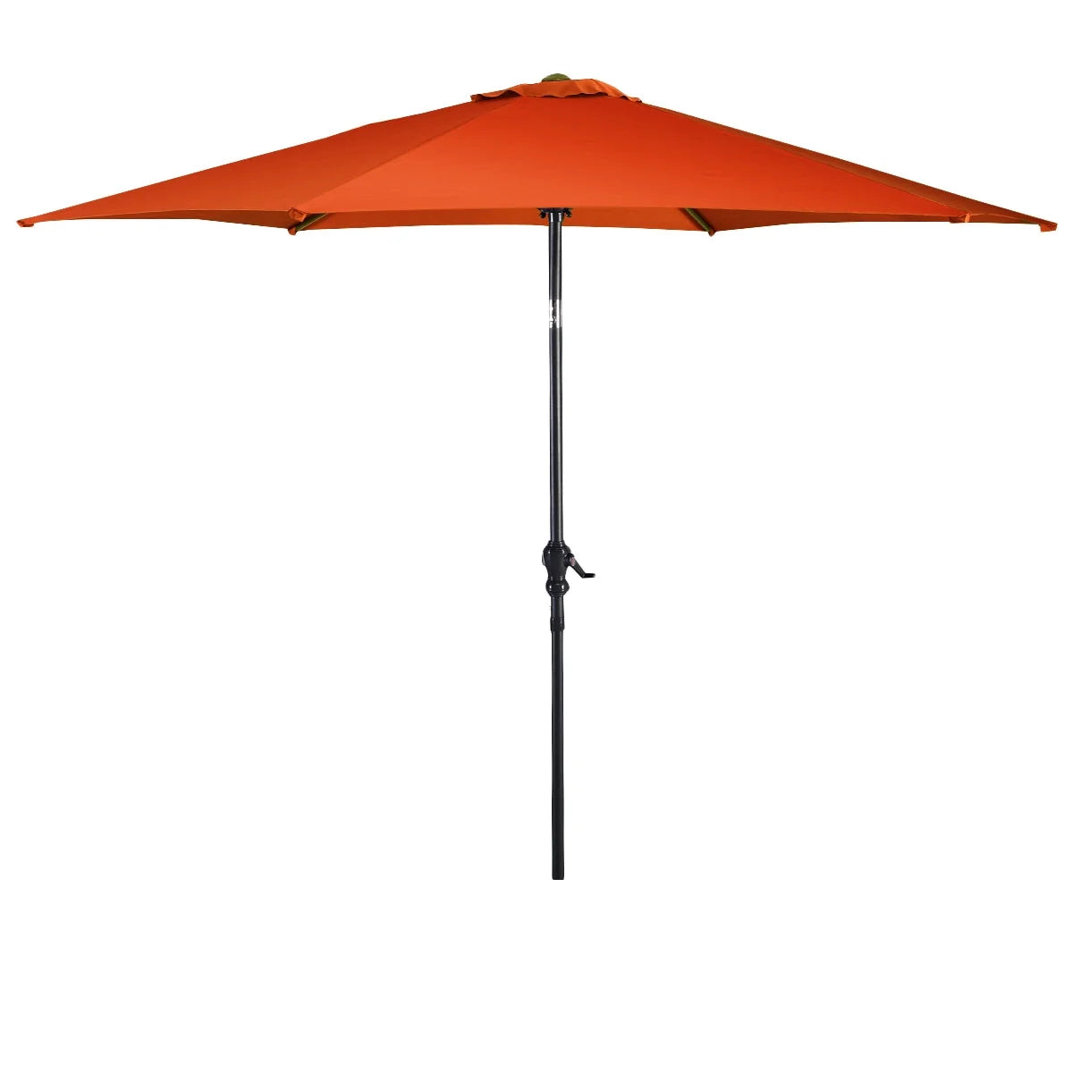 10 FT Patio Umbrella Patio Market Steel Tilt W/ Crank Outdoor Yard Garden Orange
