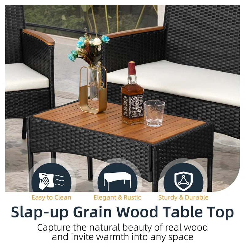 Rassan 4 - Person Outdoor Seating Group with Cushions