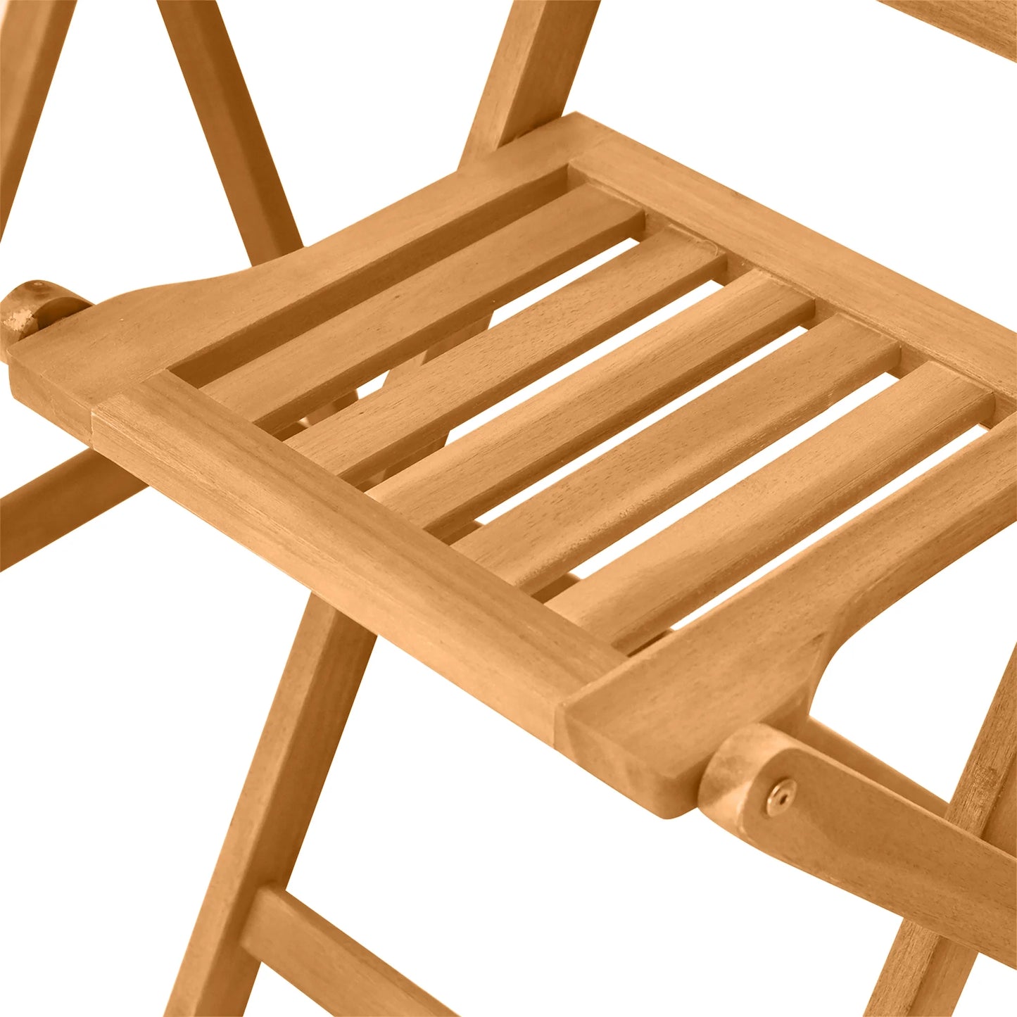 Patio Bistro Set, Wood Folding Table & Chairs, Acacia, Teak