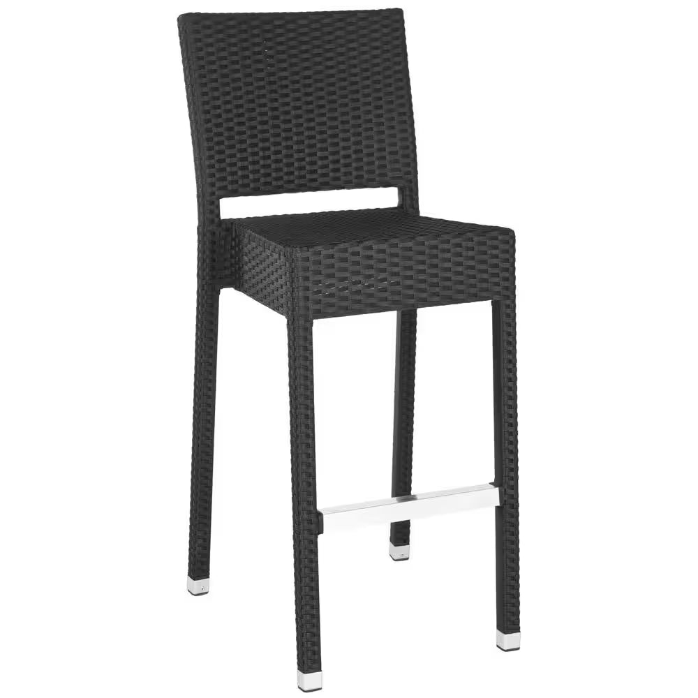 Bethel 29.5 In. Black Bar Stool