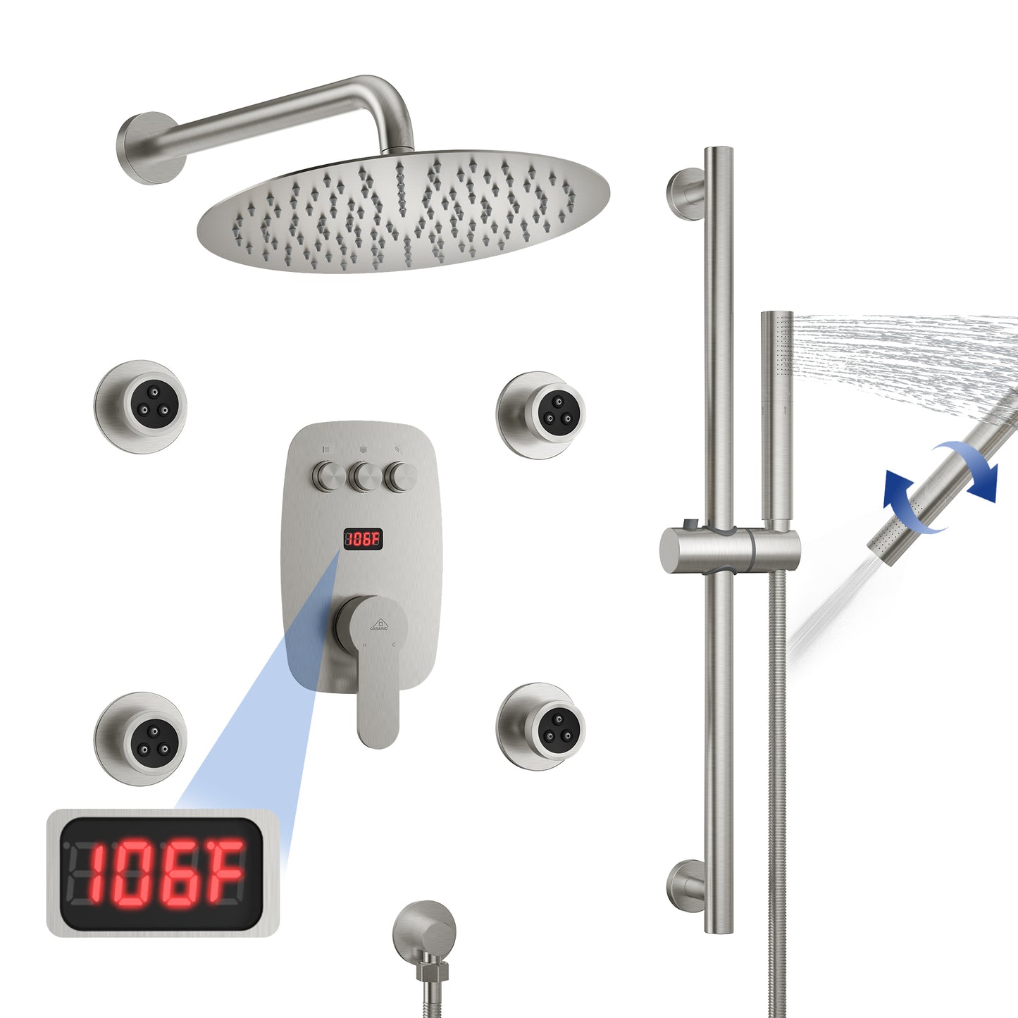 CASAINC Luxury Shower System Faucet