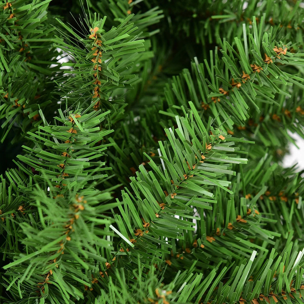 7.5FT PVC Christmas Tree 1346 Tips Hinged Solid Metal Leg