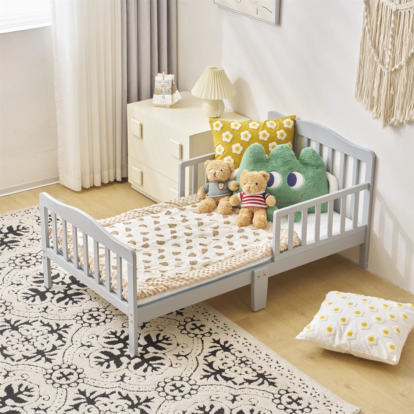 Baby Toddler Bed Kids Children Wood Bedroom Furniture Baby Relax Boys Girls