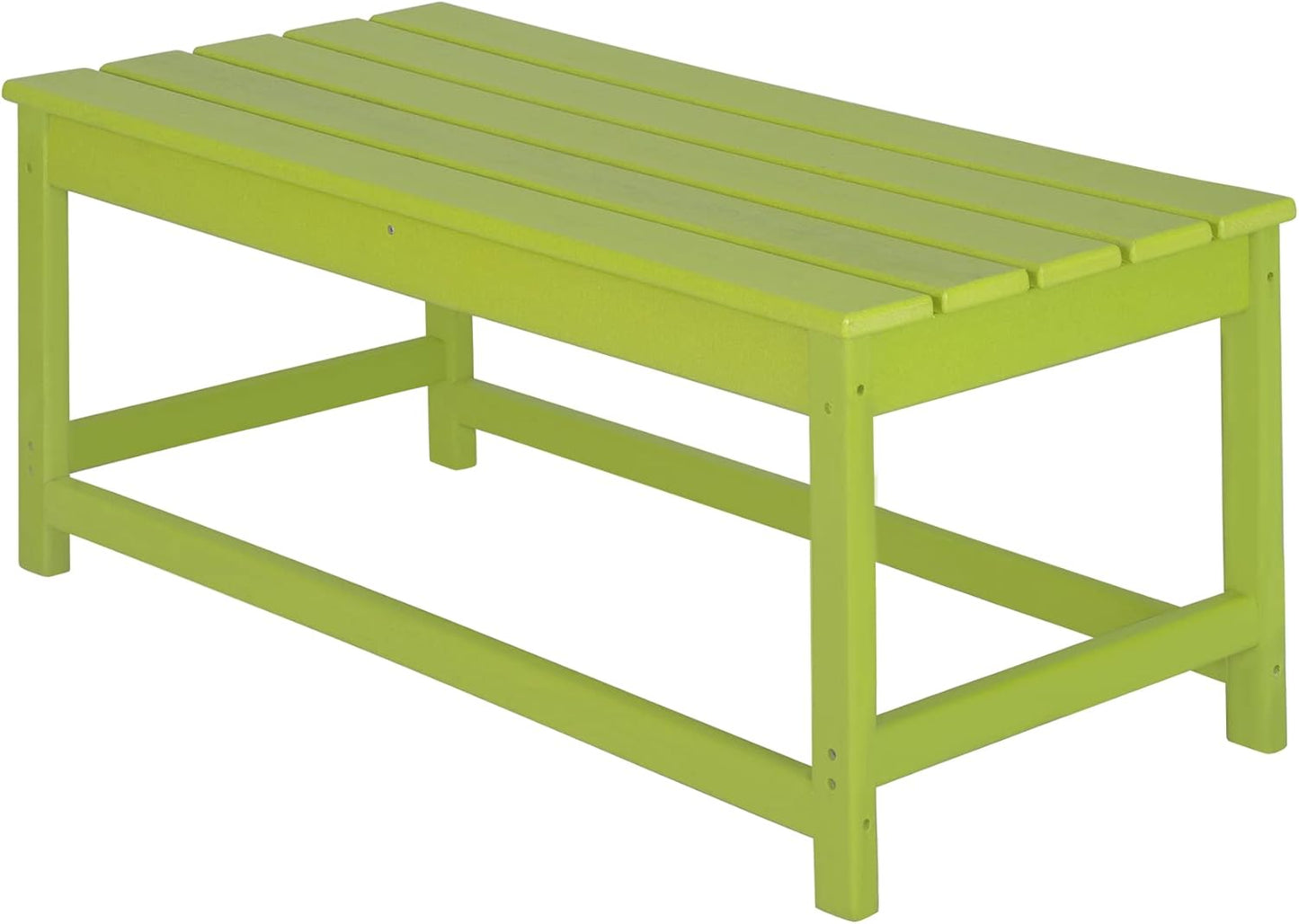 WO Home Furniture Adirondack Chairs Table Set of 3 PCS Outdoor Folding Chairs Coffee Table Weather/Uv Resistant for Lawn, Garden, Bon Fire, Balcony (Lime)