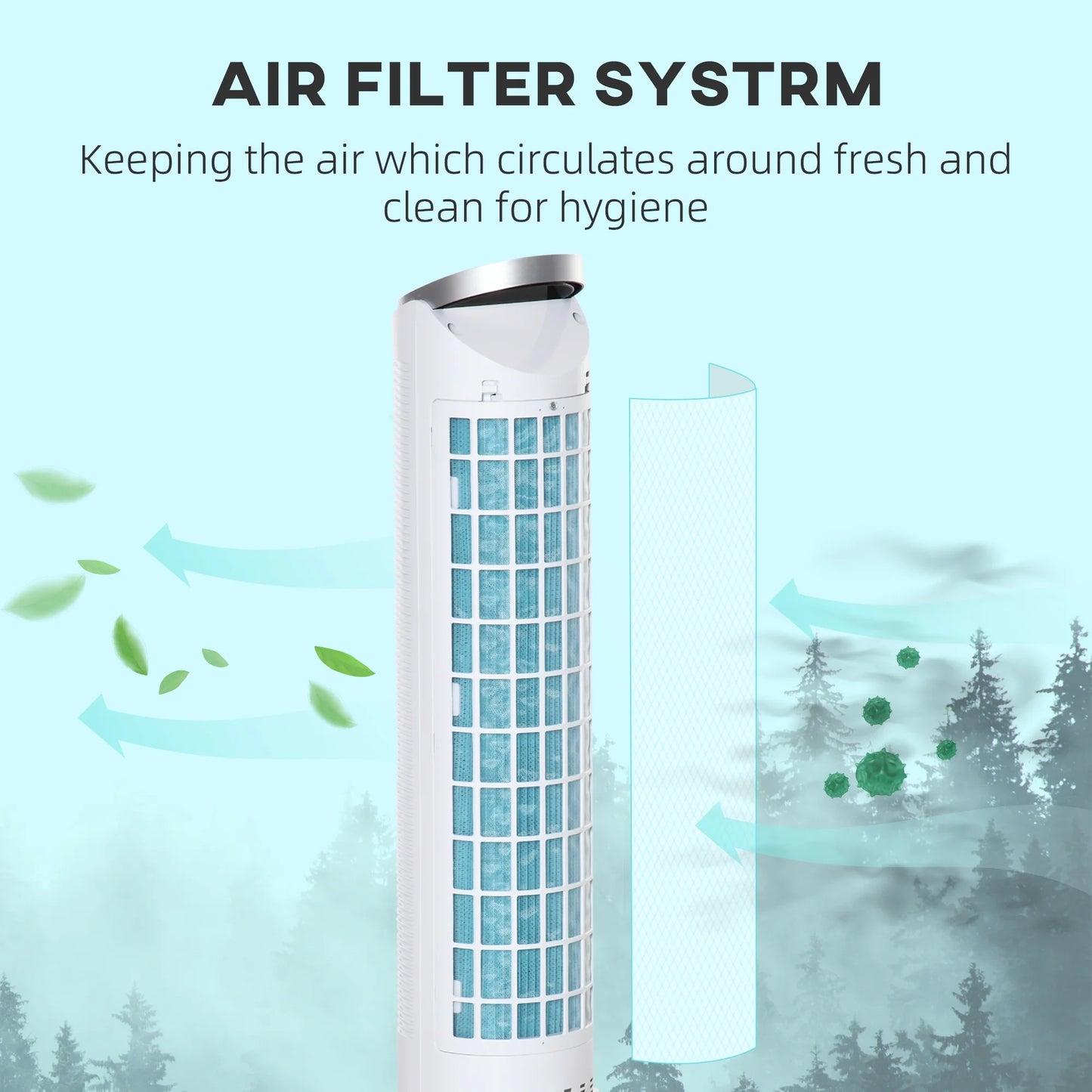 40" Portable Oscillating Air Cooler Fan for Home Office, 3-In-1 Standing Ice Floor Fan with Humidifier, 3 Modes, 3 Speeds, 8H Timer, Remote, LED Display, White