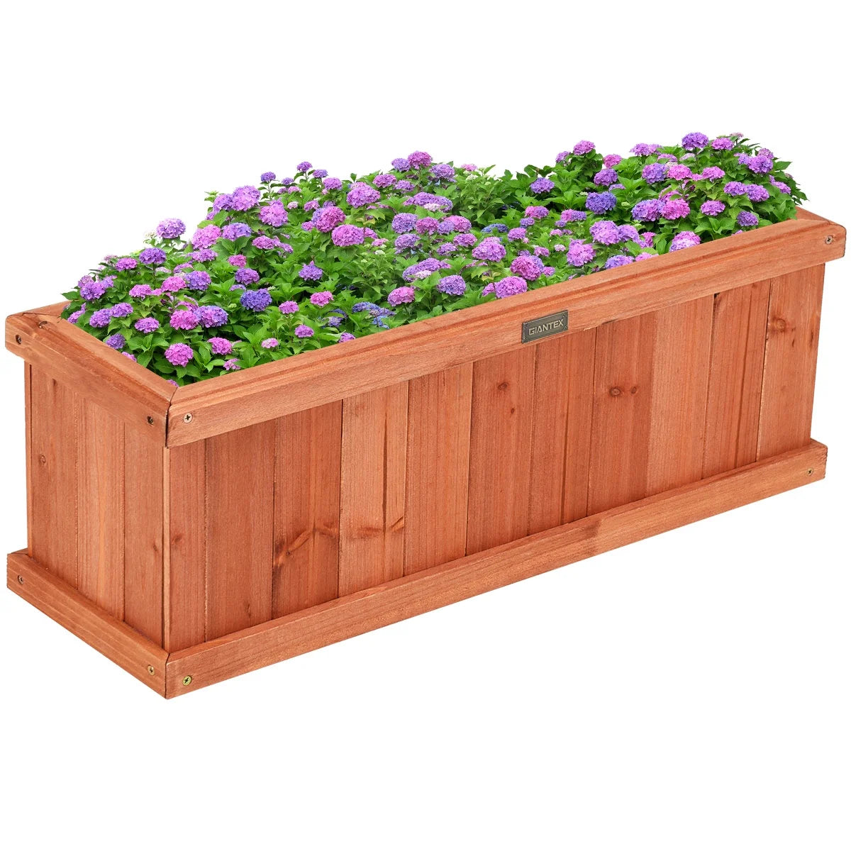 36 Inch Wooden Flower Planter Box Garden Yard Decorative Window Box Rectangular